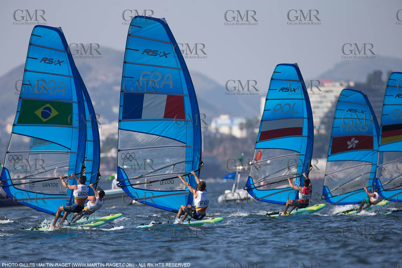 14 08 2016, Rio de Janeiro (BRA), 2016 Olympic Games, Sailing, RSX Men Medal race