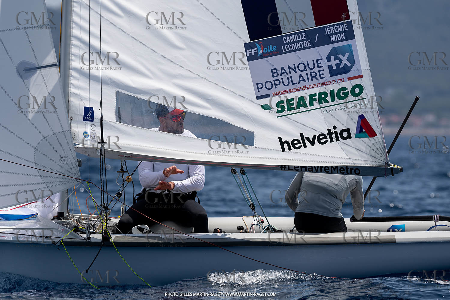 09 07 2023, Marseille (FRA), Paris 2024 Sailing Test Event, Race Day 1, 470