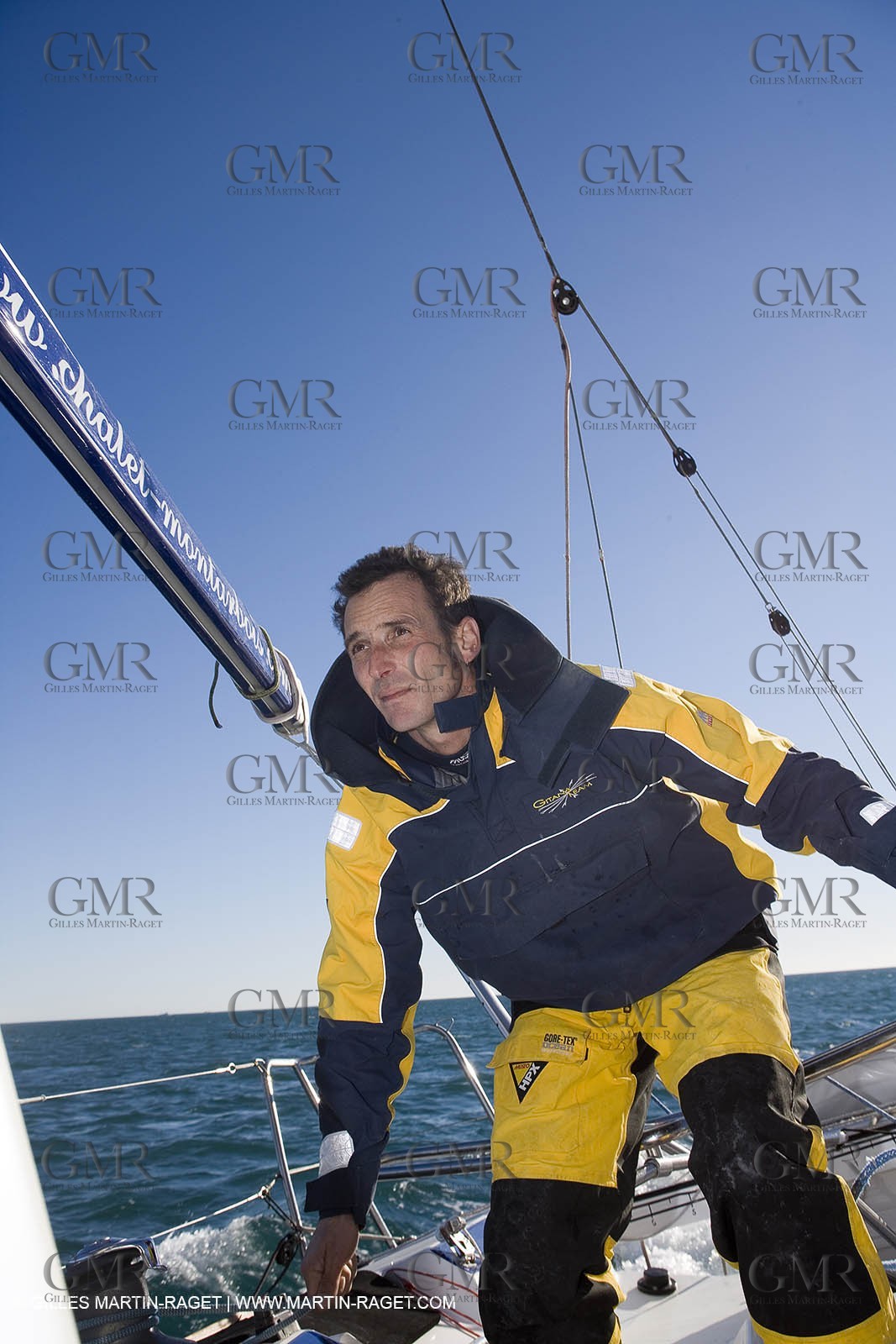 15 02 2007 - La Grande Motte (FRA) - Monotype Figaro II - Thierry Duprey du Vorsent (Domaine de Monts d'Arbois)