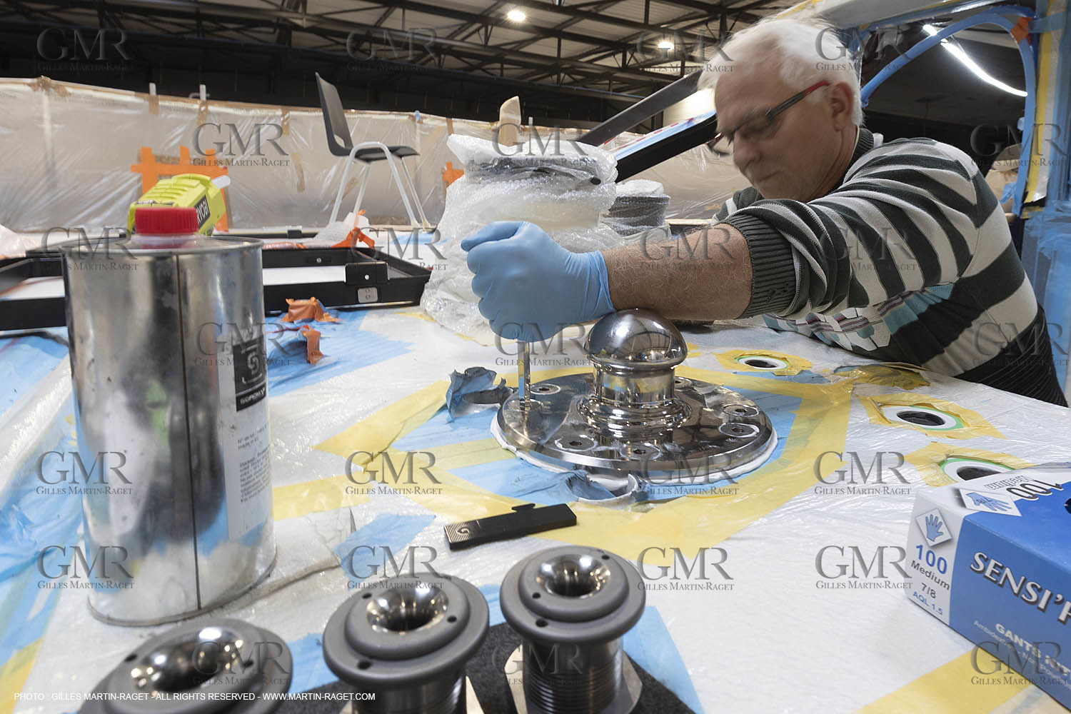 29 10 2018, La Grande Motte (FRA,30), Chantier Gunboat, construction du Gunboat 68