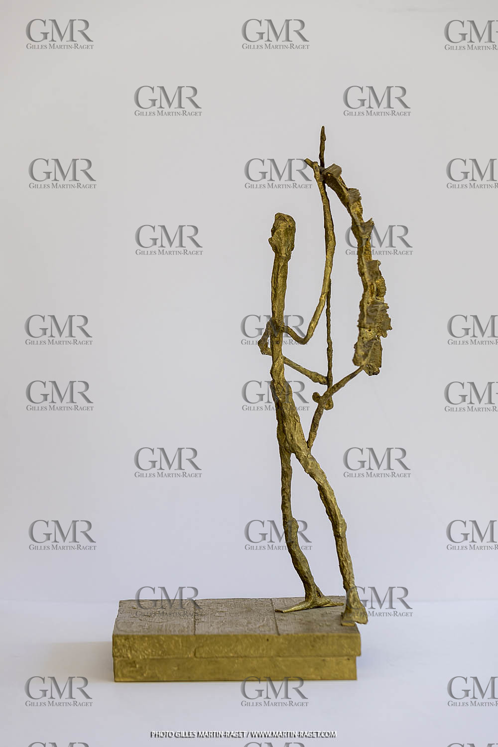 05 08 2019, Marseille (FRA,13), Oeuvre de Germaine Richier, Don Quichotte à l'aile de moulin, 1949, Bronze naturel nettoyé, Epreuve d'exposition, Fondeur L. Thinot, Paris, 56,5 x 31 x 29 cm, Collection famille Germaine Richier