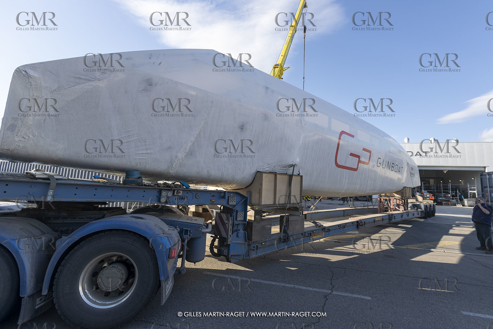 15 02 2022, La Grande Motte (FRA), Gunboat 80  1 hulls delivery