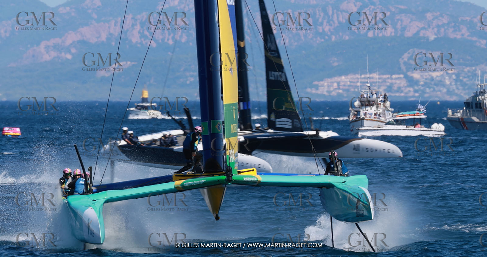 10 09 2025, Saint-Tropez,(FRA), Rockwool SailGP France Saint-Tropez, Race Day 1