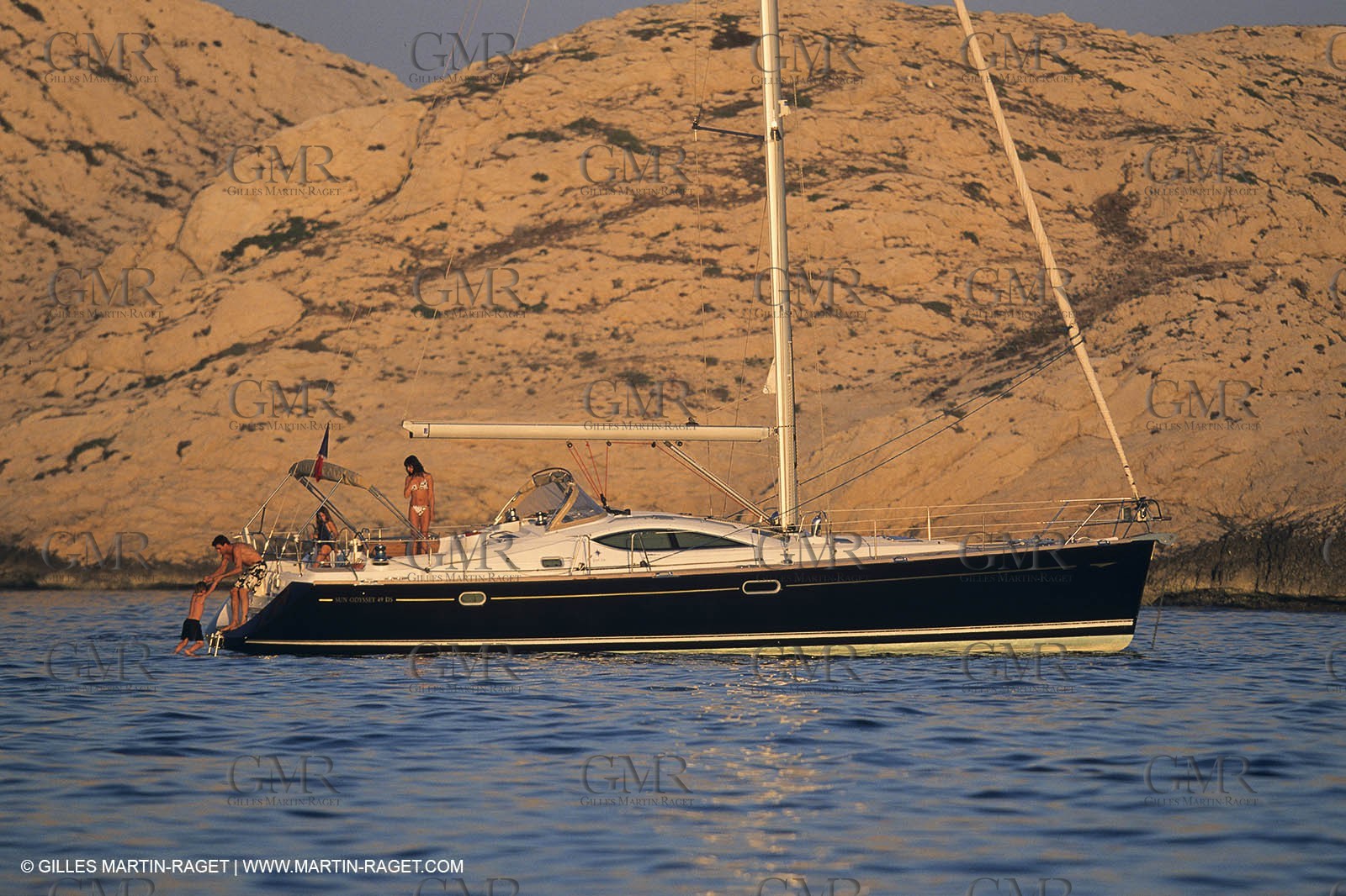 sailing, cruising, monohull at the mooring