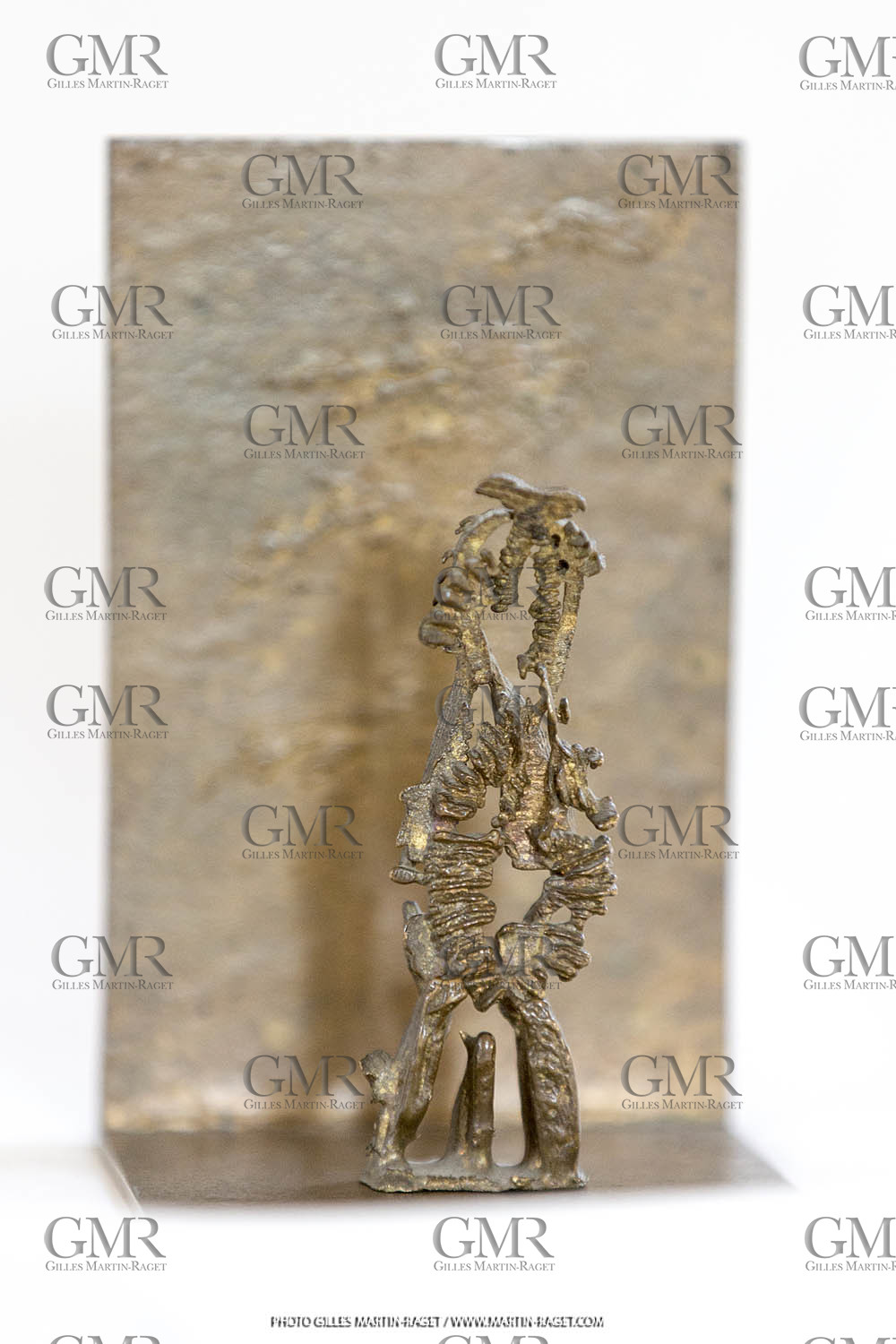 06 03 2016, Saint Etienne du Grès (FRA,13), Oeuvre de Germaine Richier, Seiche n° 27 sur équerre, 1955-56