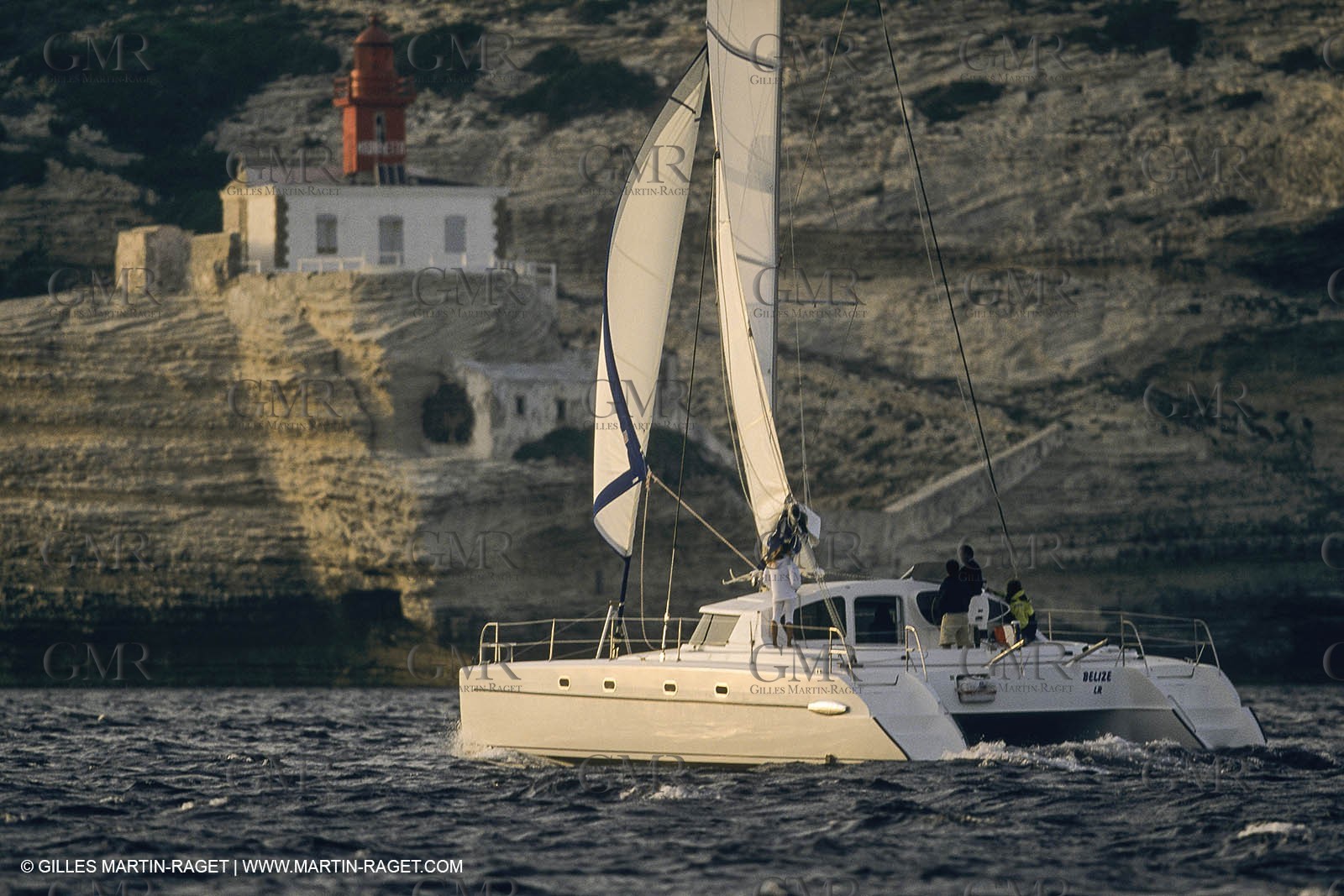 Sailing, cruising, multihull under sail