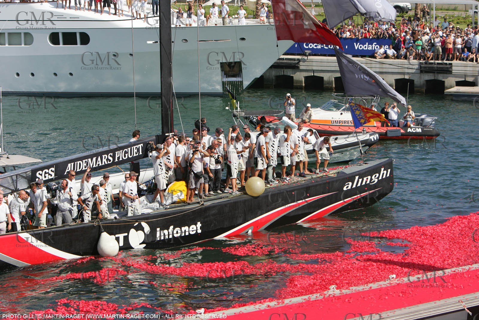 03 07 2007-Valencia (Spain)- 32nd America's Cup - Final Match - Day 8 - Alinghi vs Emirates Team New Zealand