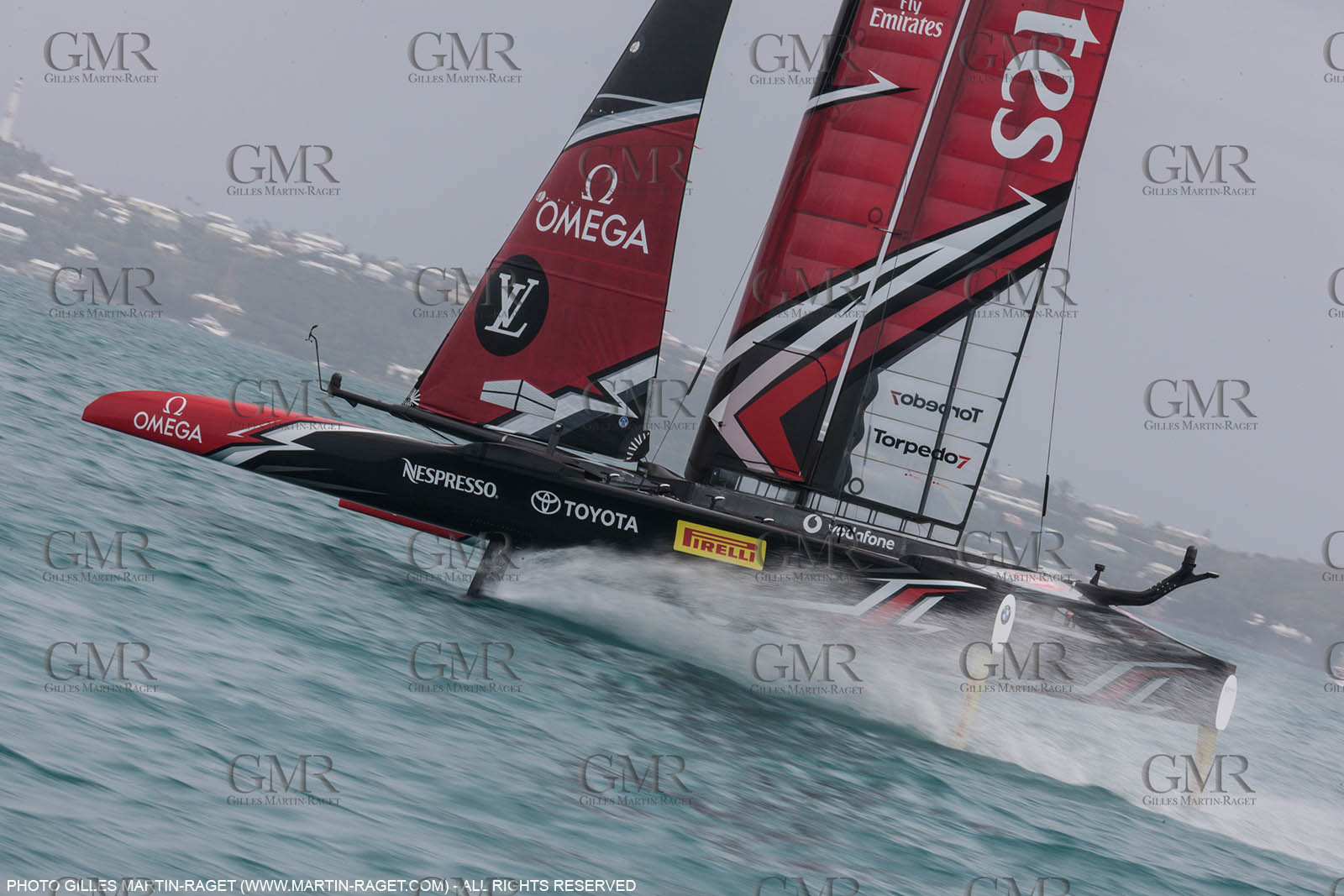 08 06 2017 - Bermuda (BDA) - 35th America's Cup Bermuda 2017 - Louis Vuitton America's Cup Playoffs semi-finals, Day 5