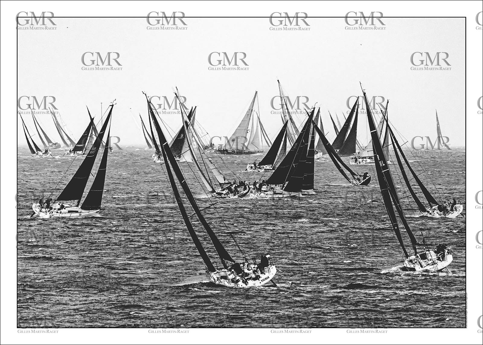 Rolex Fastnet Race 2025 - Start_b-w
