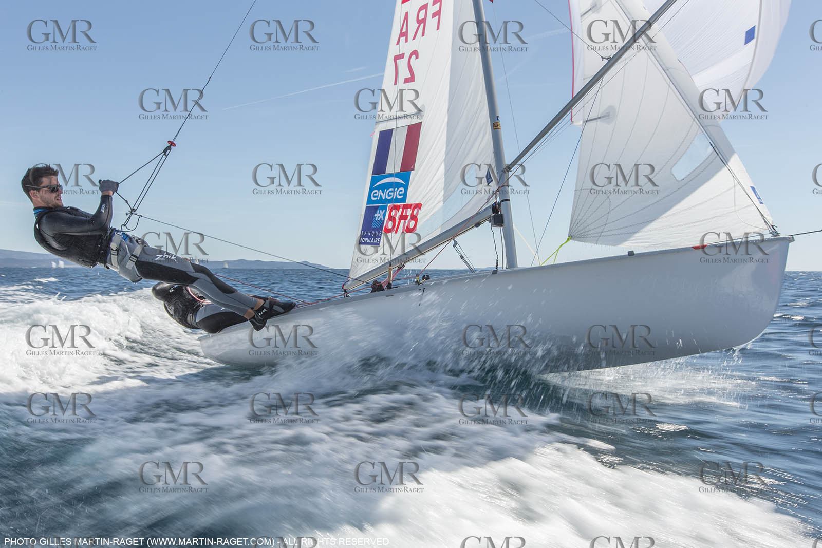 25 04 2016, Hyères (FRA,83), Jeux Olympiques Rio 2016, voile, 470, Sofian Bouvet   Jeremie Mion, SFS Voile
