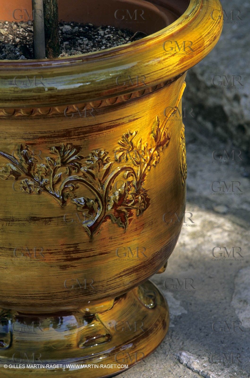 France, Provence, Luberon, Carrières d'ocre près d'Apt, ocher stone pit near Apt
