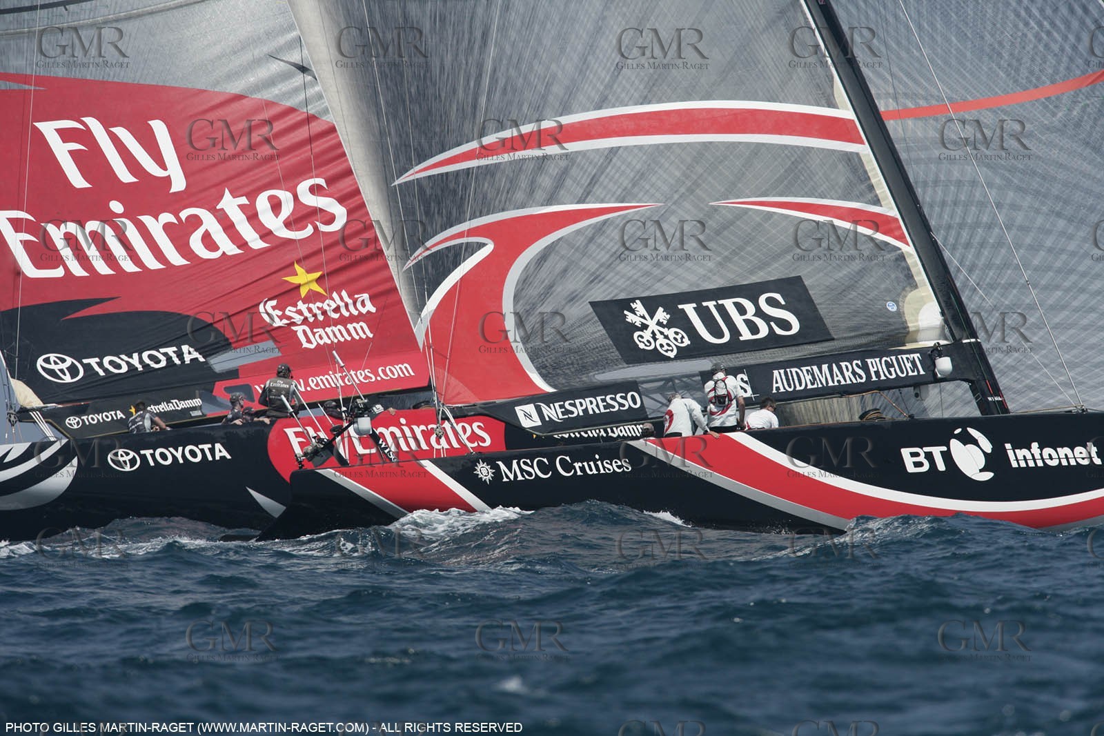 03 07 2007-Valencia (Spain)- 32nd America's Cup - Final Match - Day 8 - Alinghi vs Emirates Team New Zealand
