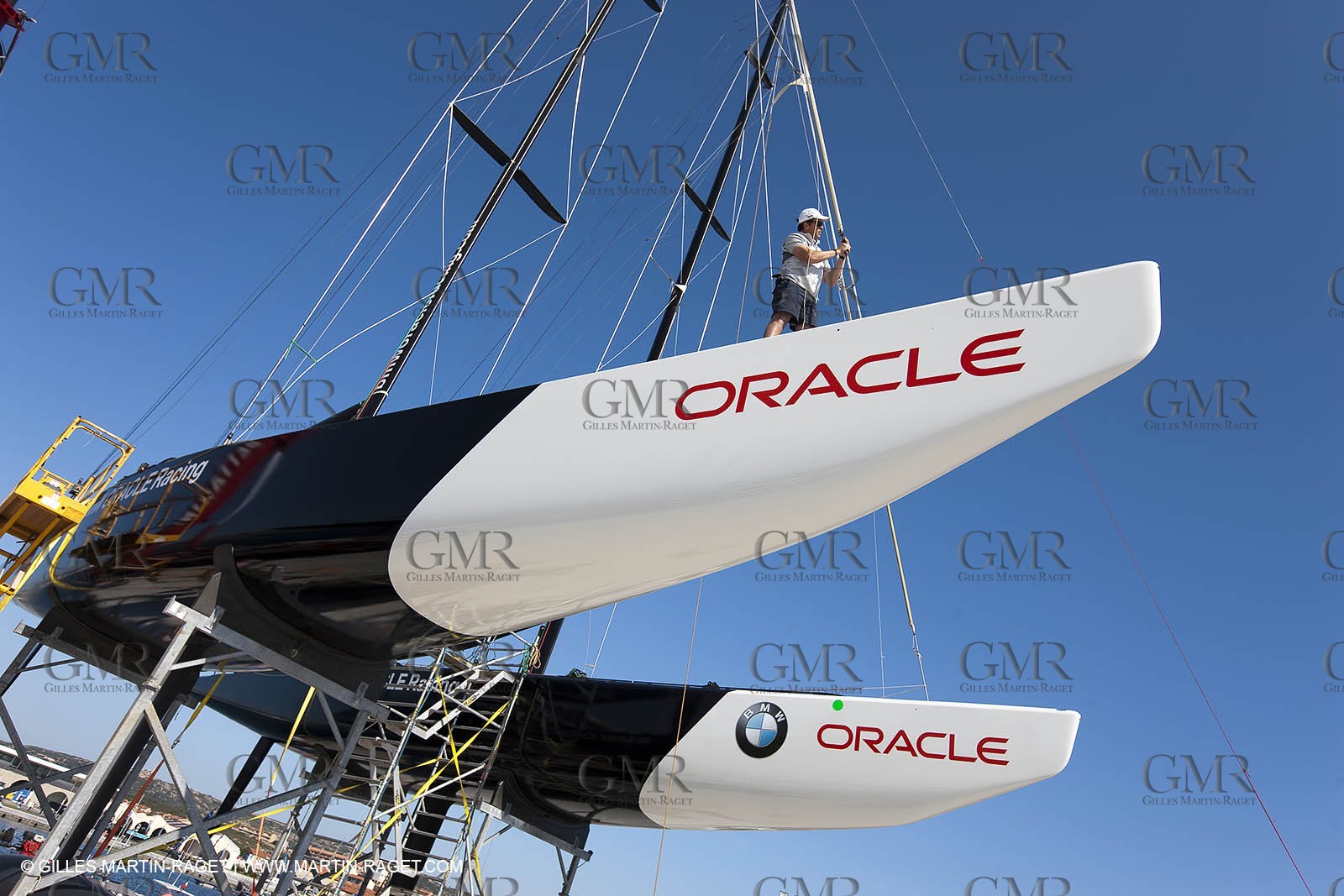 21 05 2010 - La Maddalena (ITA, Sardinia) Louis Vuitton Trophy - BMW ORACLE Racing - Maintenance Day