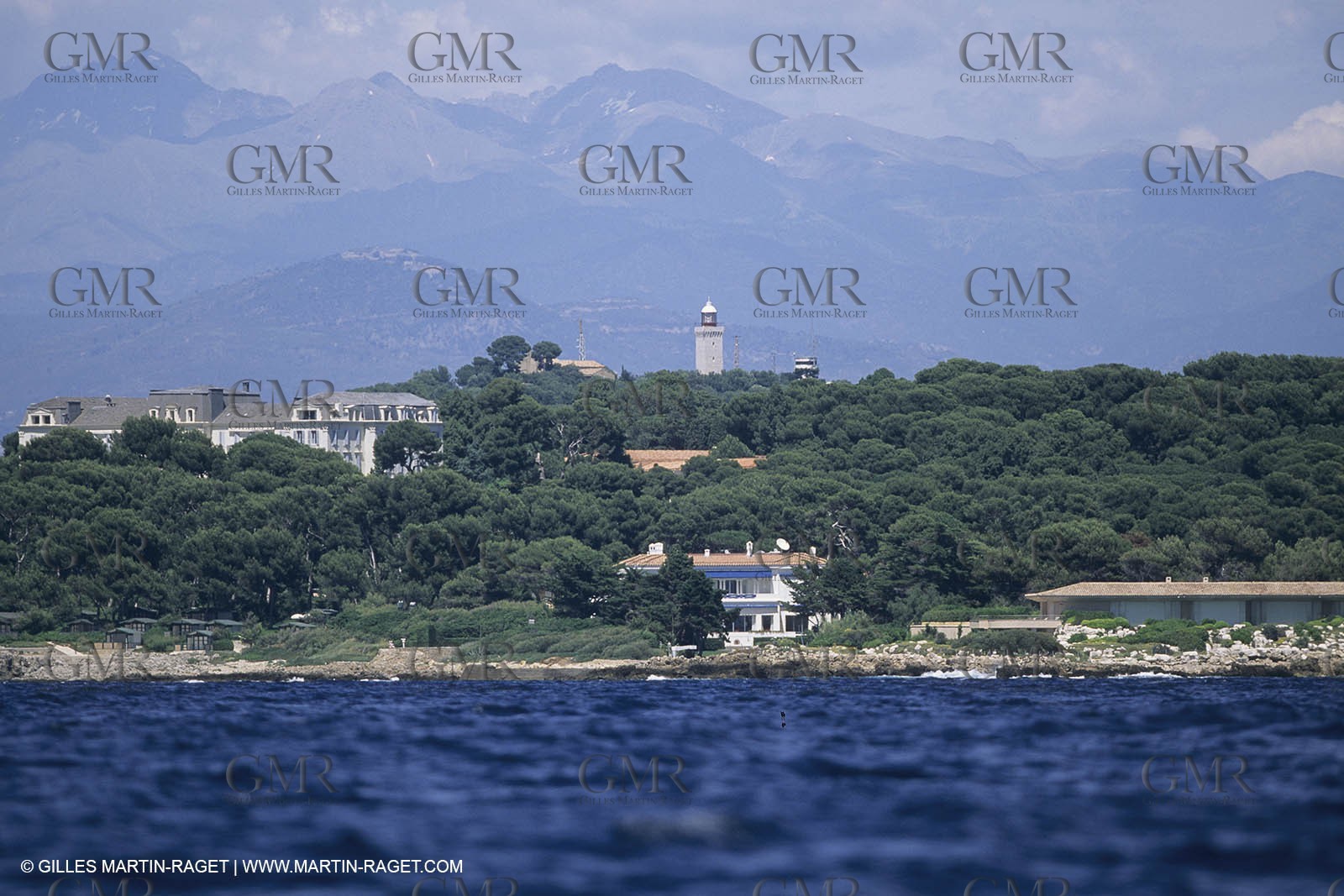 France, Provence, Côte d'Azur, Littoral, Cap d'Anribes, Phare de la Garoupe