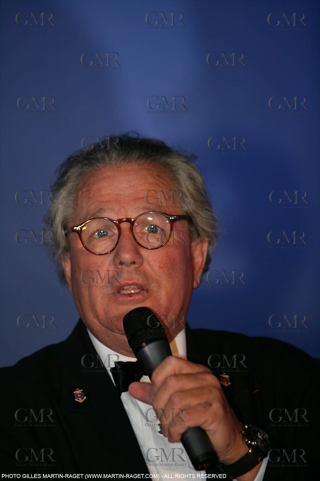 2' 06 2007-Valencia (Spain)- 32nd America's Cup - Final Match - Day 2 - Laurie Davidson and Bruno Troublé induction in America's Cup Hall of Fame