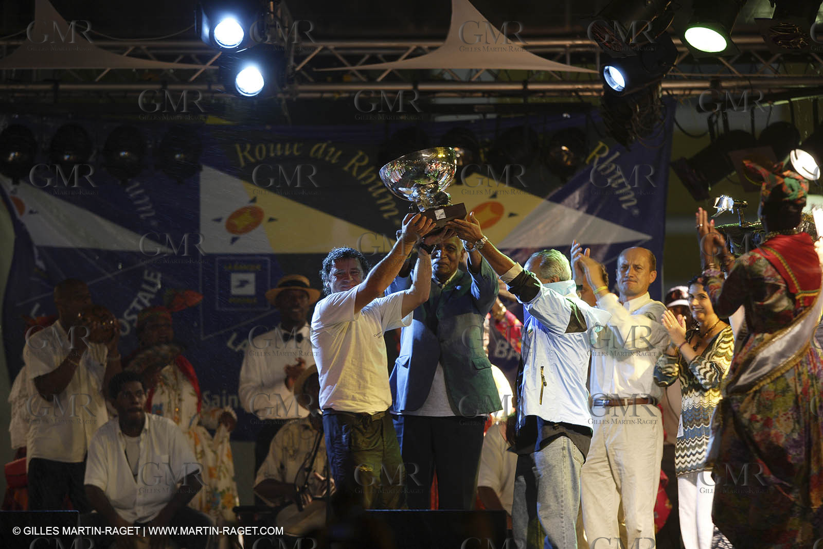 05 11 2006 - Pointe à Pitre Guadelupe (FRA) - Route du Rhum 2006 arrival - overall winner Lionel Lemonchois (Gitana 11)