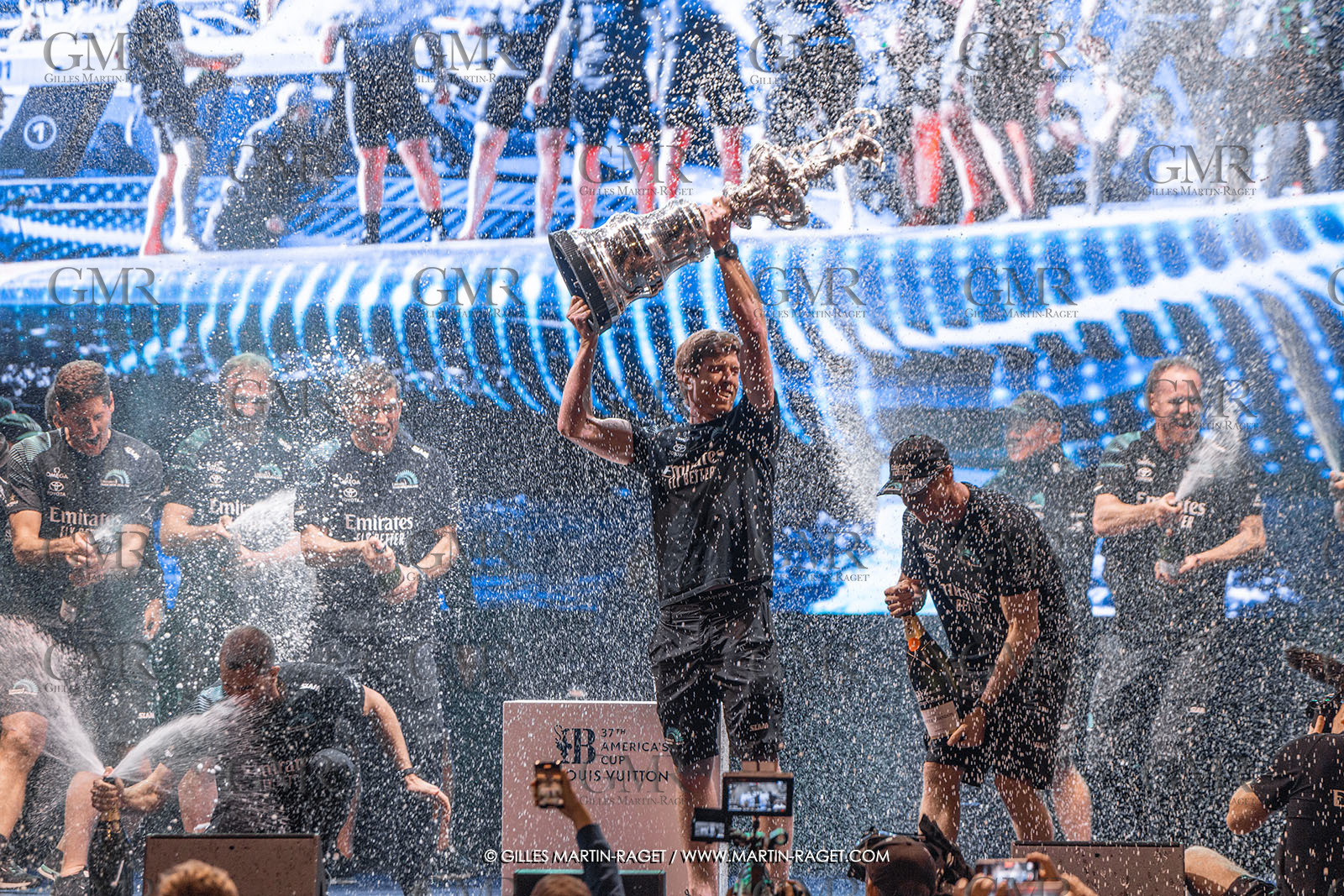 19 10 2024, Barcelona (ESP), Louis Vuitton 37th America's Cup, Final Match, Race Day 6 , Prizegiving