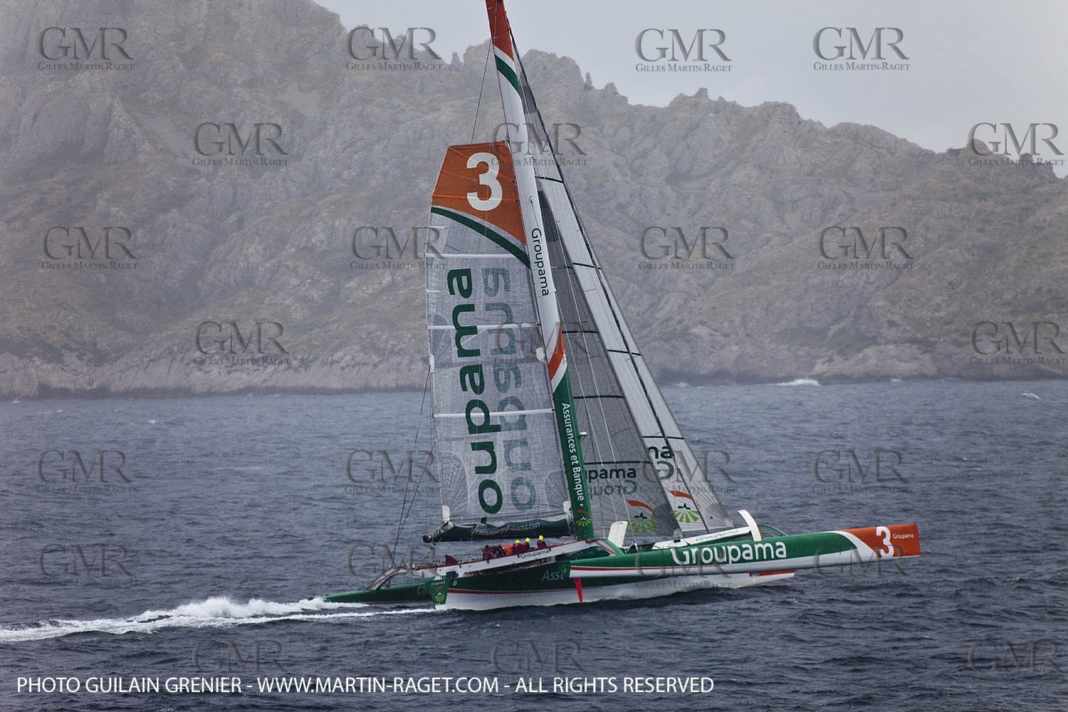 05 14 09 - Marseilles - Mediterranean Record - Groupama 3 - Franck Cammas - G Class - Start from Marseilles to Carthage (Tunisia)