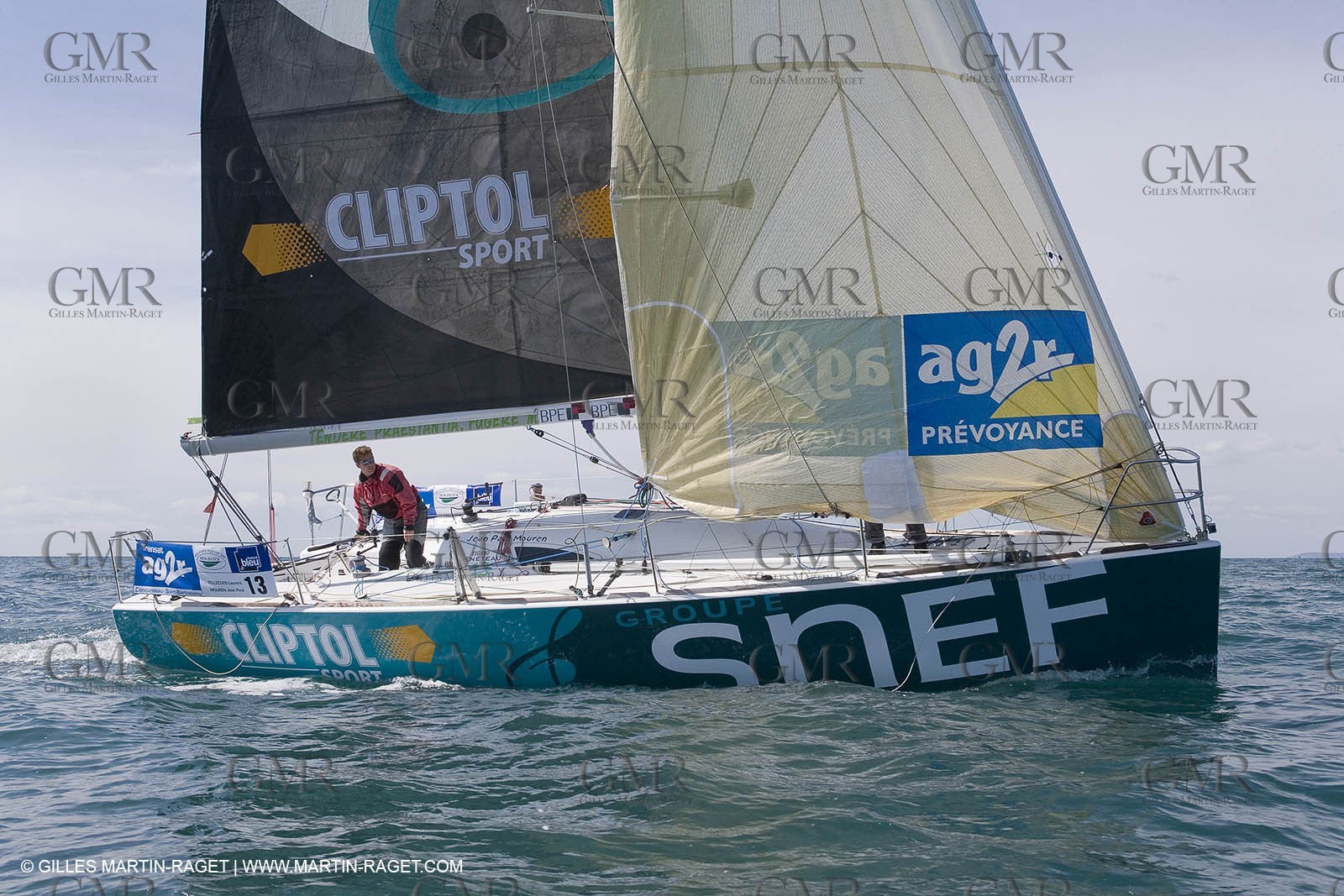 27 03 08- La Grande Motte- (FRA,34) Transat AG2R 2008- Jean-Paul Mouren- Laurent Pellecuer