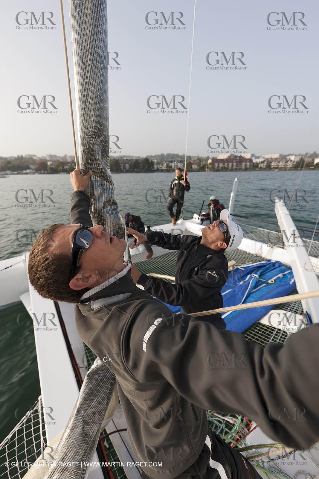 09 10 2010 - Morges (SUI) - L'Hydroptère.CH - 1st sail