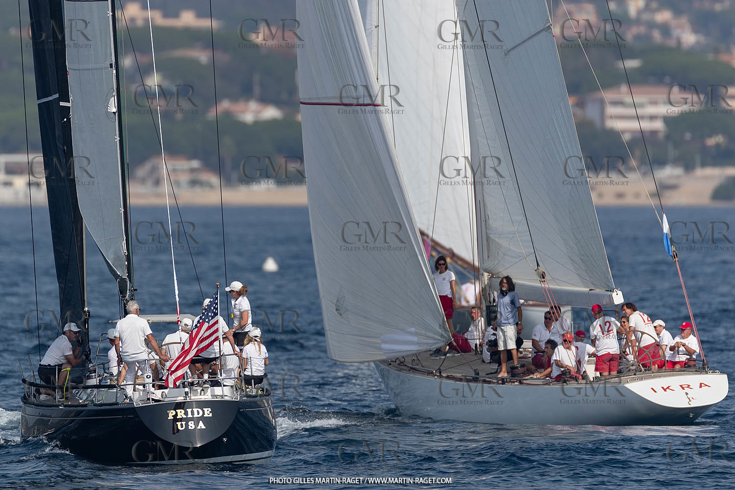 05 10 2023, Saint-Tropez (FRA,83), Les Voiles de Saint-Tropez 2023, Race Day 5, Défi Pride Vs Ikra