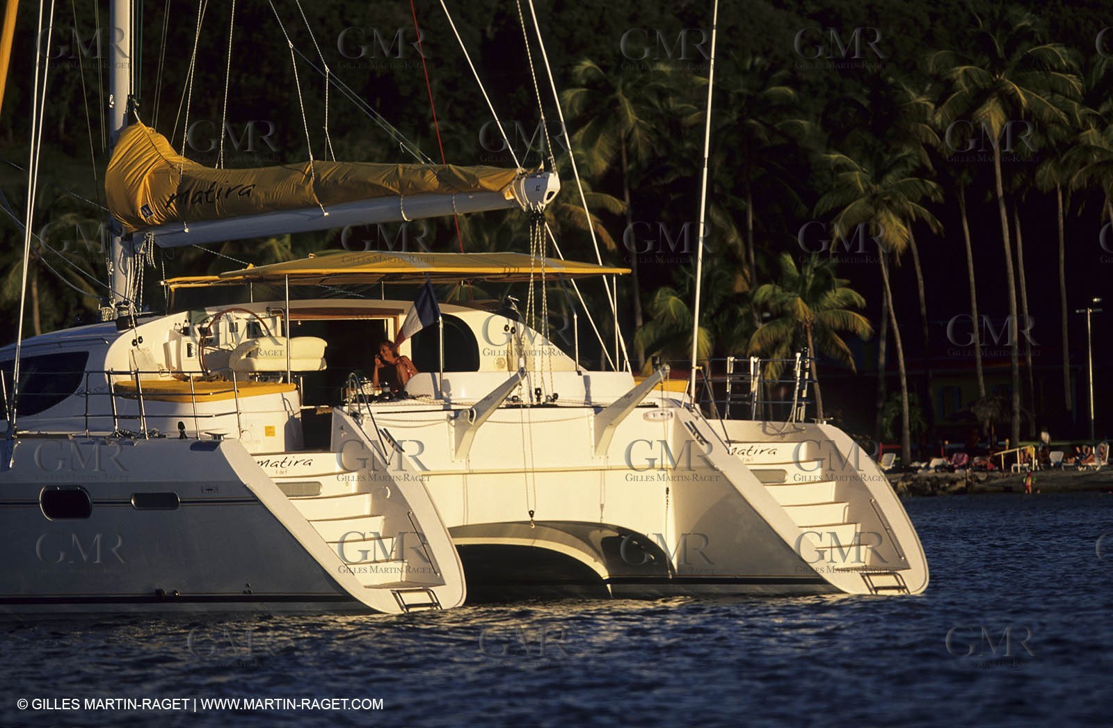 Cruising multihull mooring