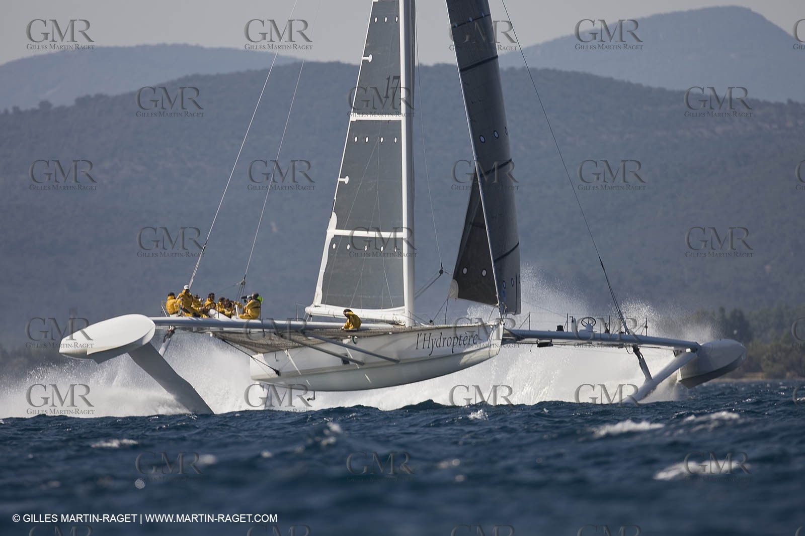 14 06 2008 - Toulon-Hyères (FRA,83) - 50 knots record attempt trials by l'Hydroptère