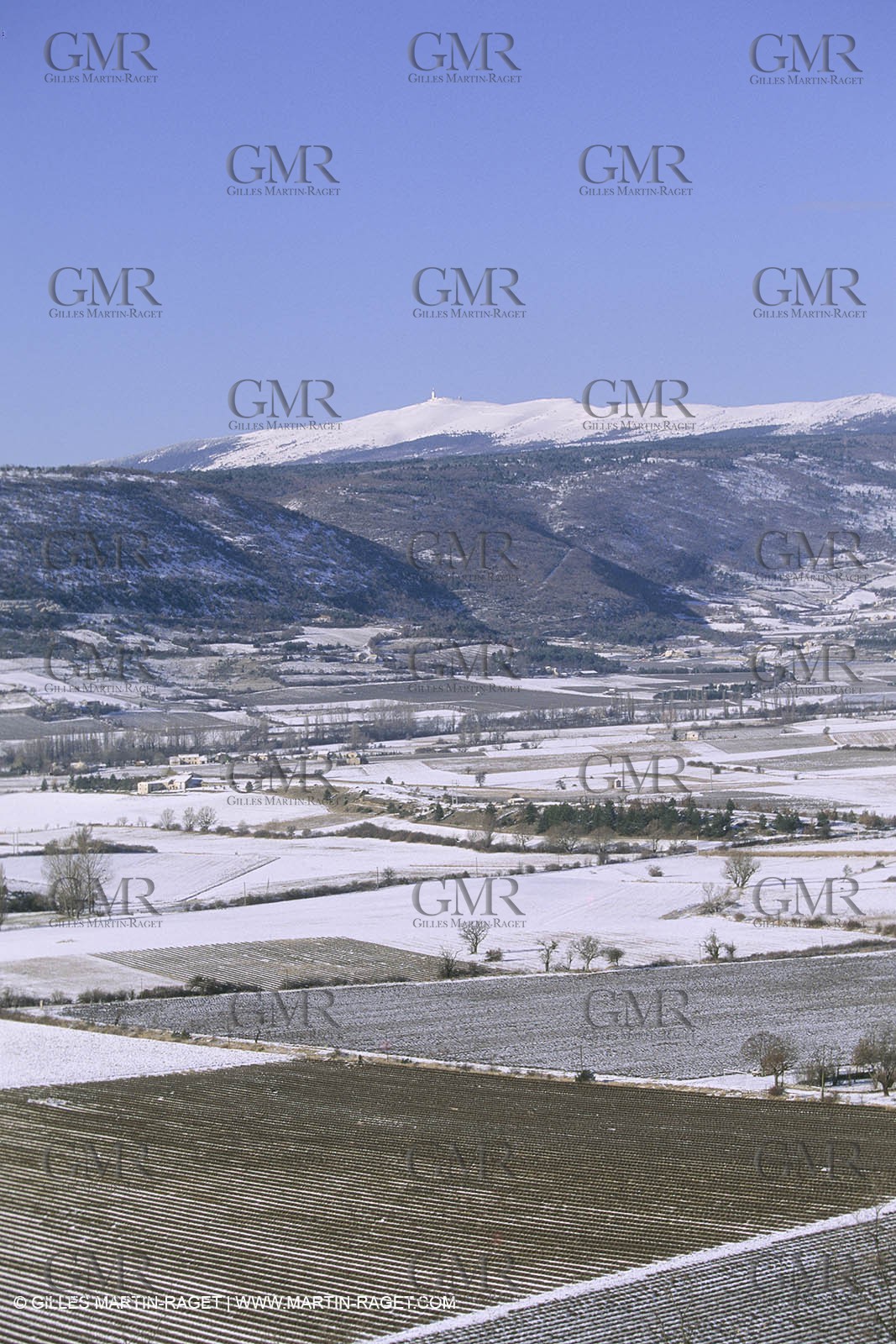 France, Provence, Neige en hiver   Snow in Provence