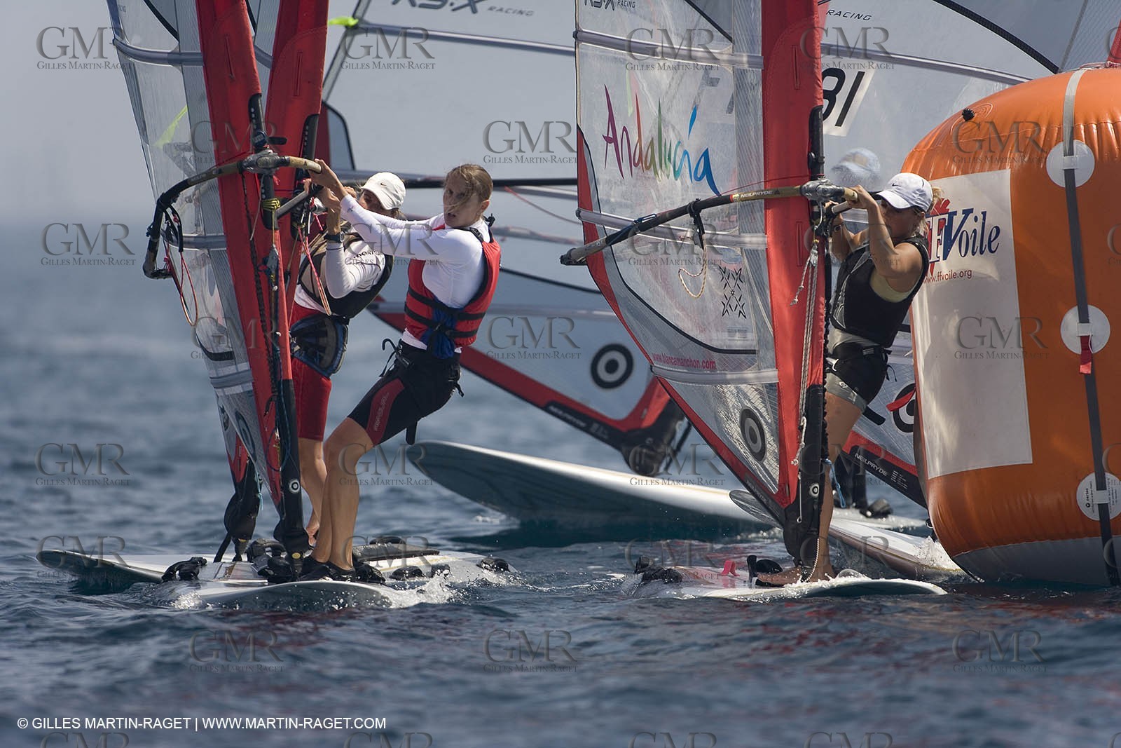 22 04 2007 - 2007 Semaine Olympique Française - Hyères (South of France) - Day 1 - Team France - RS:X - Vidal Lise