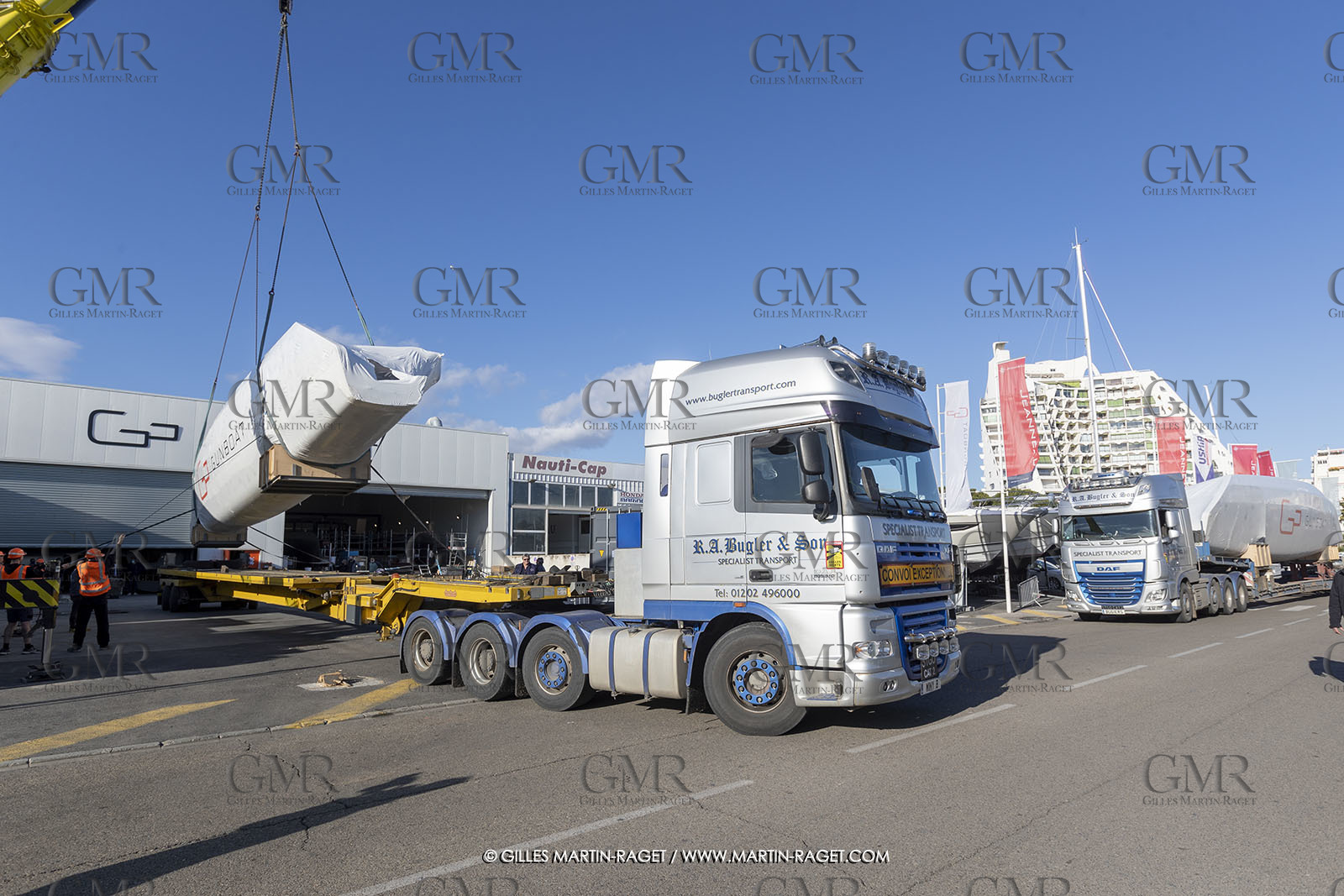 15 02 2022, La Grande Motte (FRA), Gunboat 80  1 hulls delivery