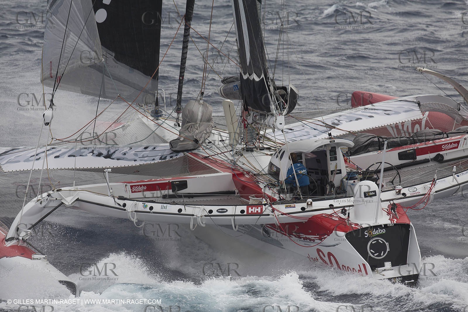 12 09 2012 - Marseille (FRA,13) - Trimaran Sodebo - Thomas Coville - Trans Mediterranée record attempt.