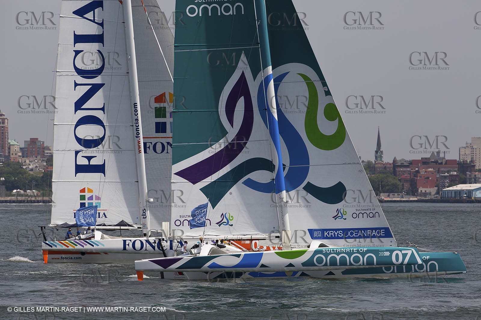 05 07 2012 - New York (USA) - Ocean Krys Race - Speed runs in fornt of NY city