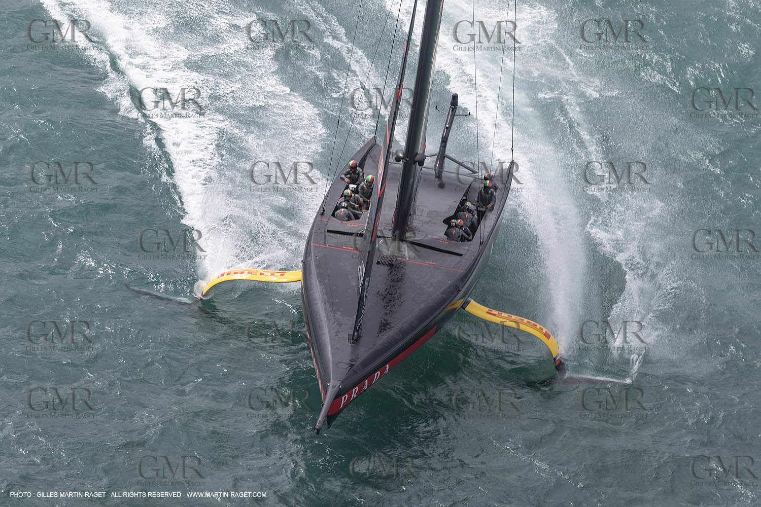 10 12 2020 - Auckland (NZL) - 36th America's Cup - Practice Sessions - Day 2 -Luna Rossa Prada Pirelli Team