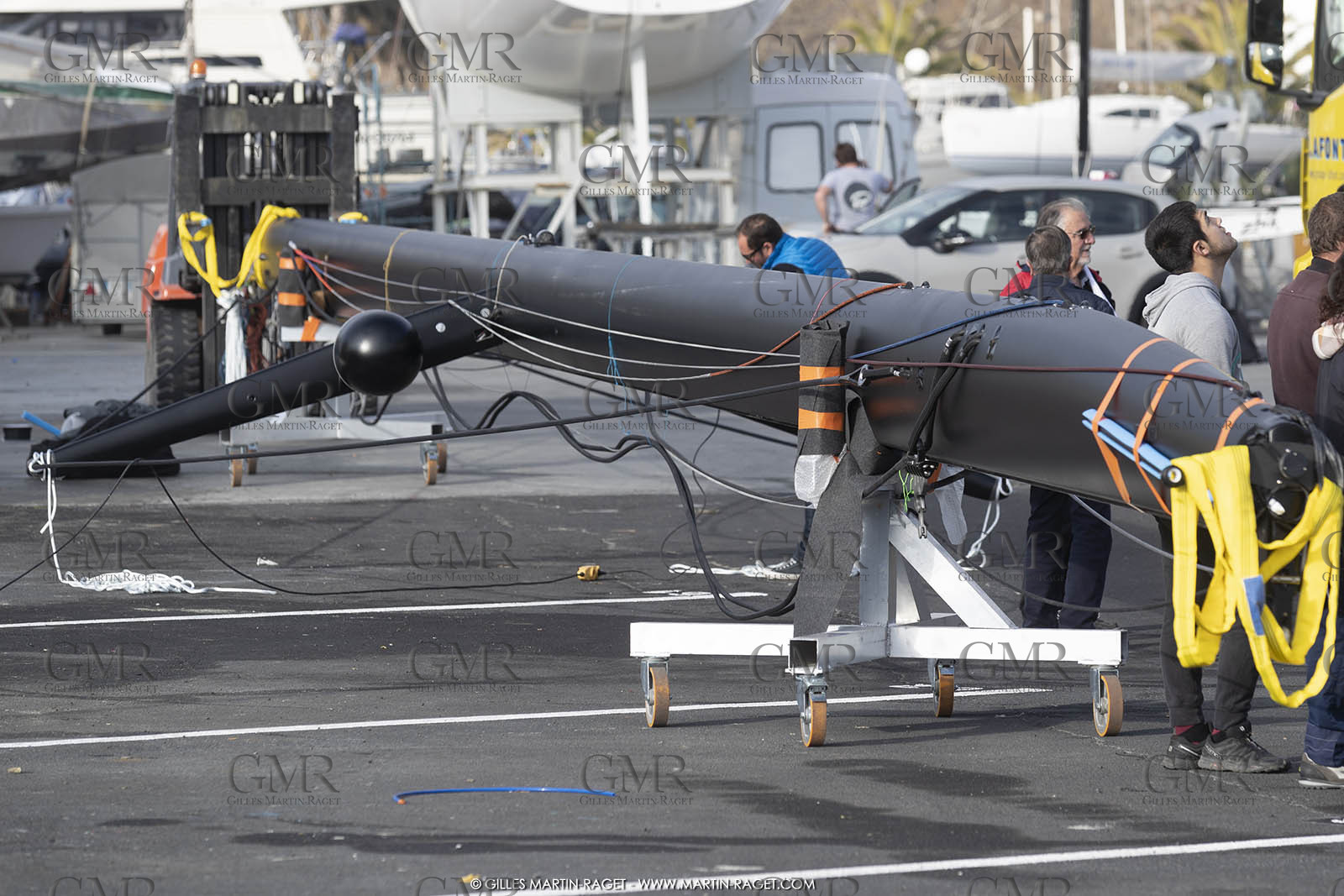 17 01 2018, La Grande Motte (FRA), Gunboat 68  1 launch