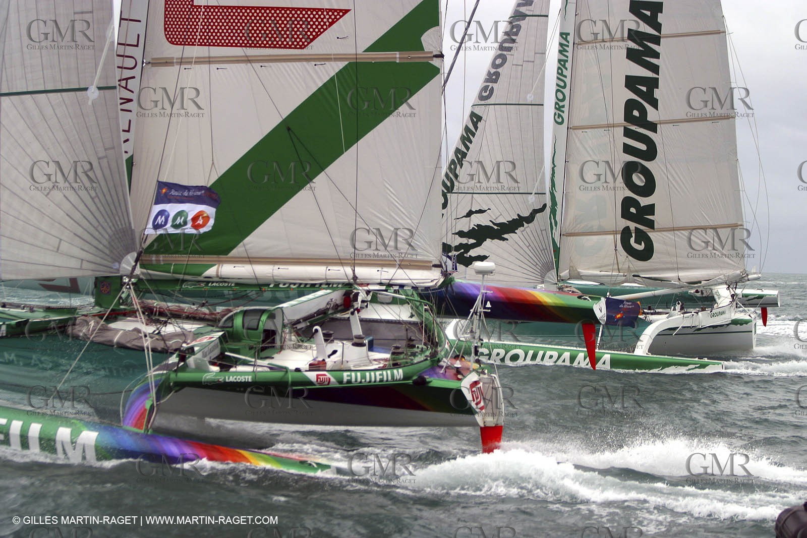 Route du Rhum 2002 - Saint Malo - ORMA 60' Trimarans Start