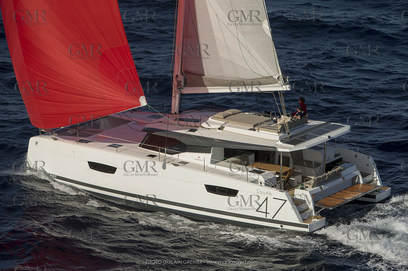 Saona 47 - Fountaine Pajot - shooting helico - 7 6 2017 - Photo Guilain Grenier