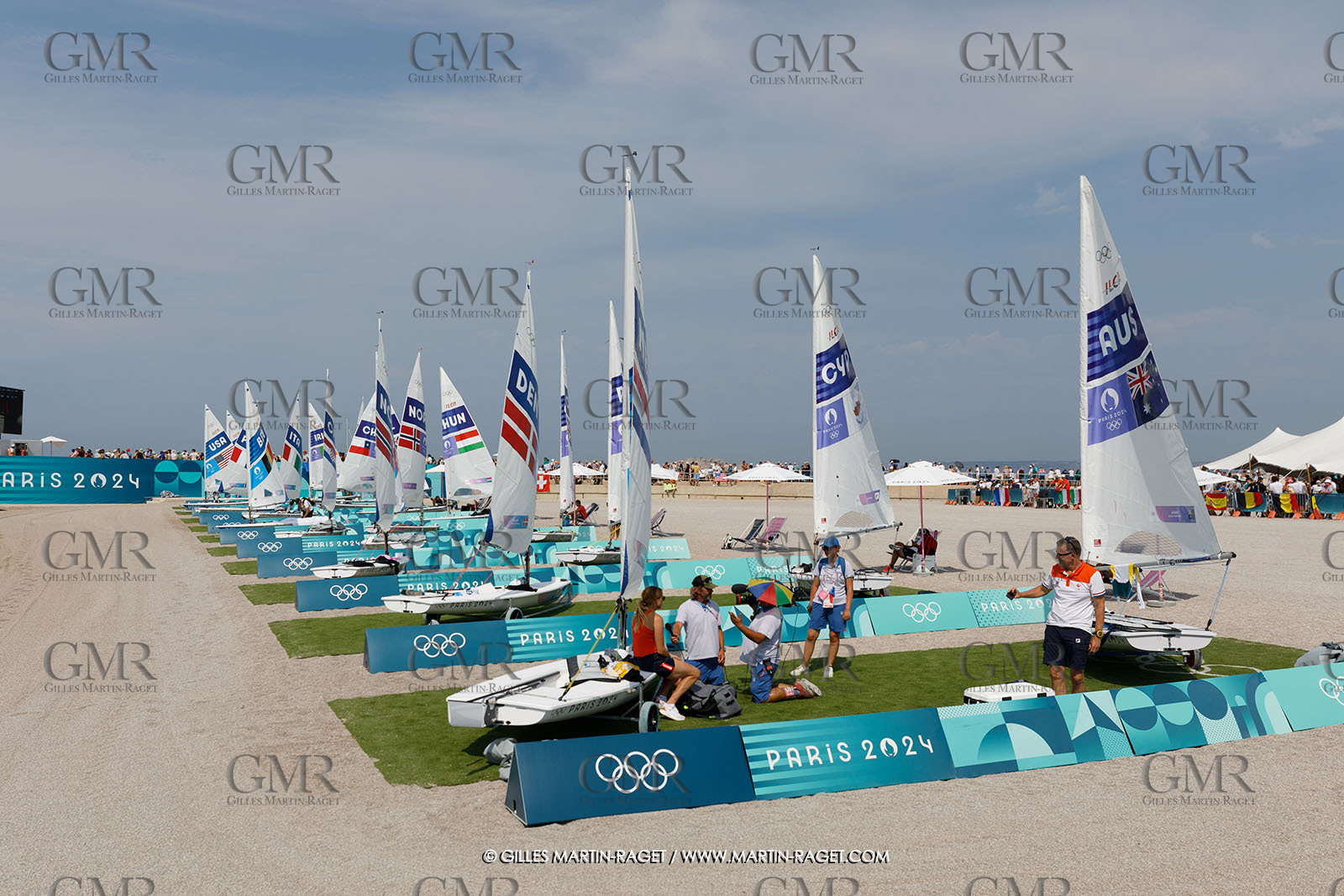 07 08 2024, Marseille (FRA), Paris 2024 Olympic Games, Sailing, Race Day 10, ILCA Medals races