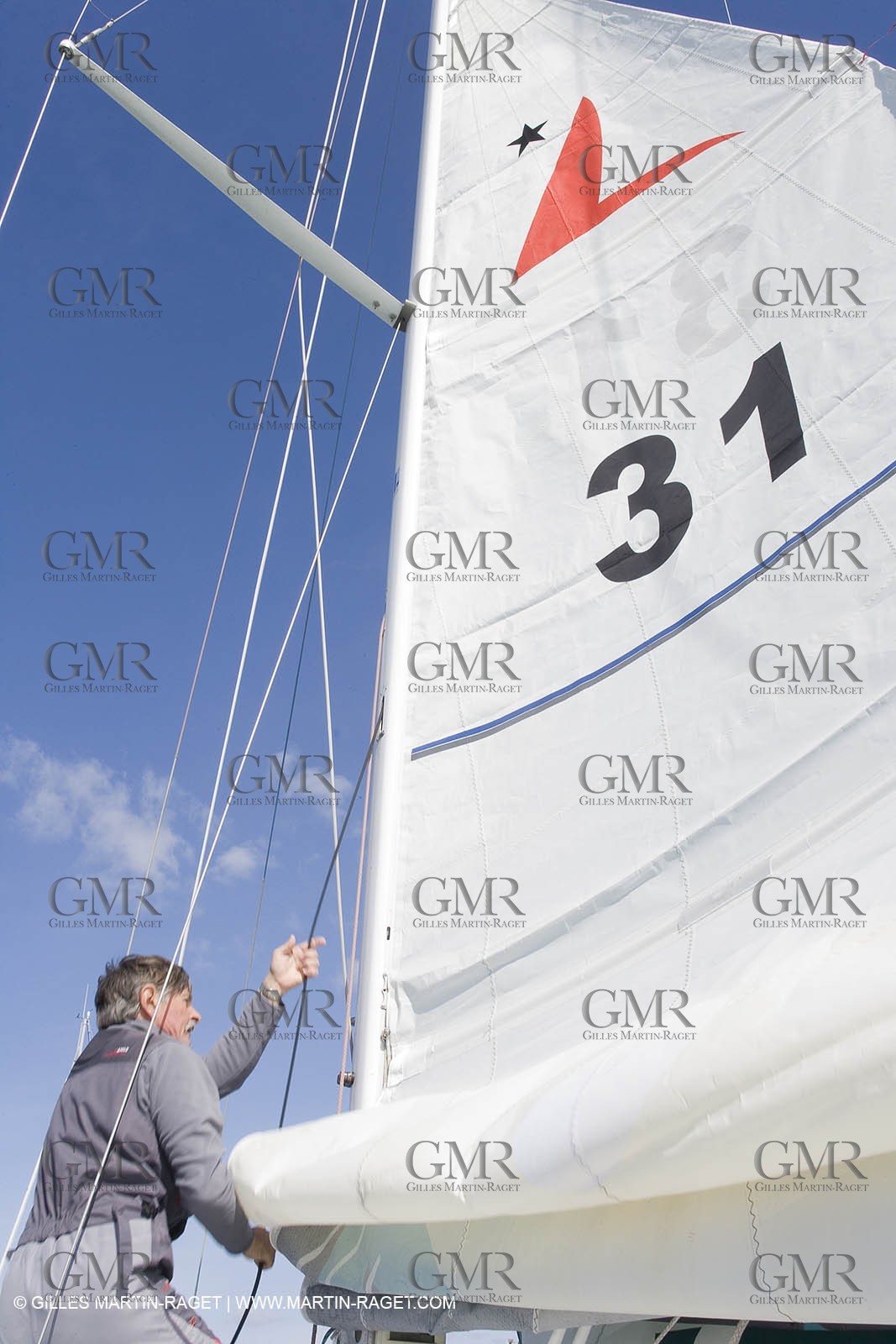 27 03 08- La Grande Motte- (FRA,34) Transat AG2R 2008- Jean-Paul Mouren- Laurent Pellecuer