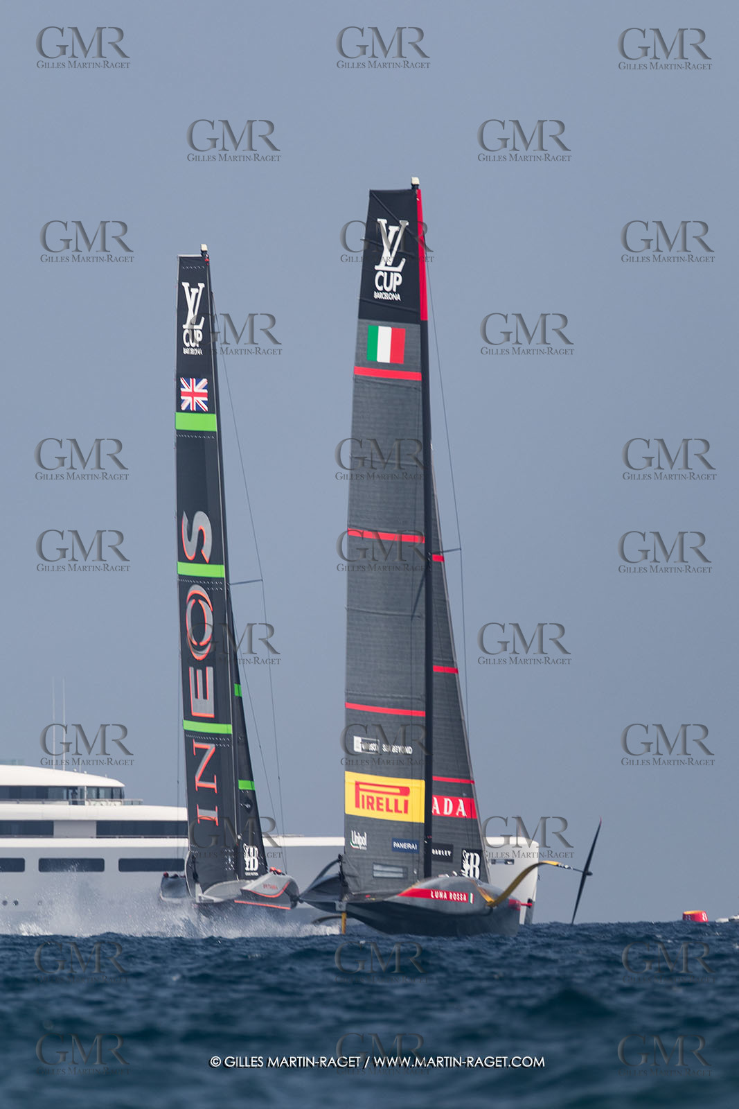 24 08 2024, Barcelona (ESP), Louis Vuitton 37th America's Cup, Louis Vuitton Prelilinary Regatta, Race Day 3