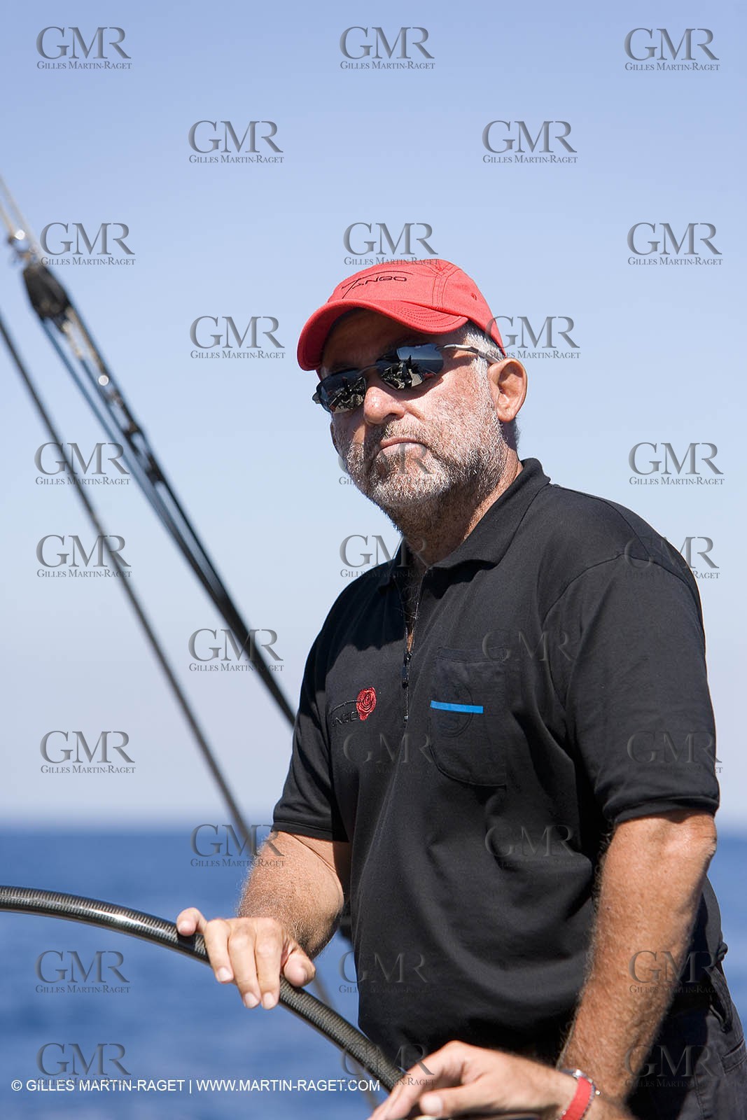 Luca Bassani Wally Yachts founder and CEO - 03 09 06 - Porto Cervo (Sardinia) - Maxi World Cup 2006 - Onboard Wally 90 Tango