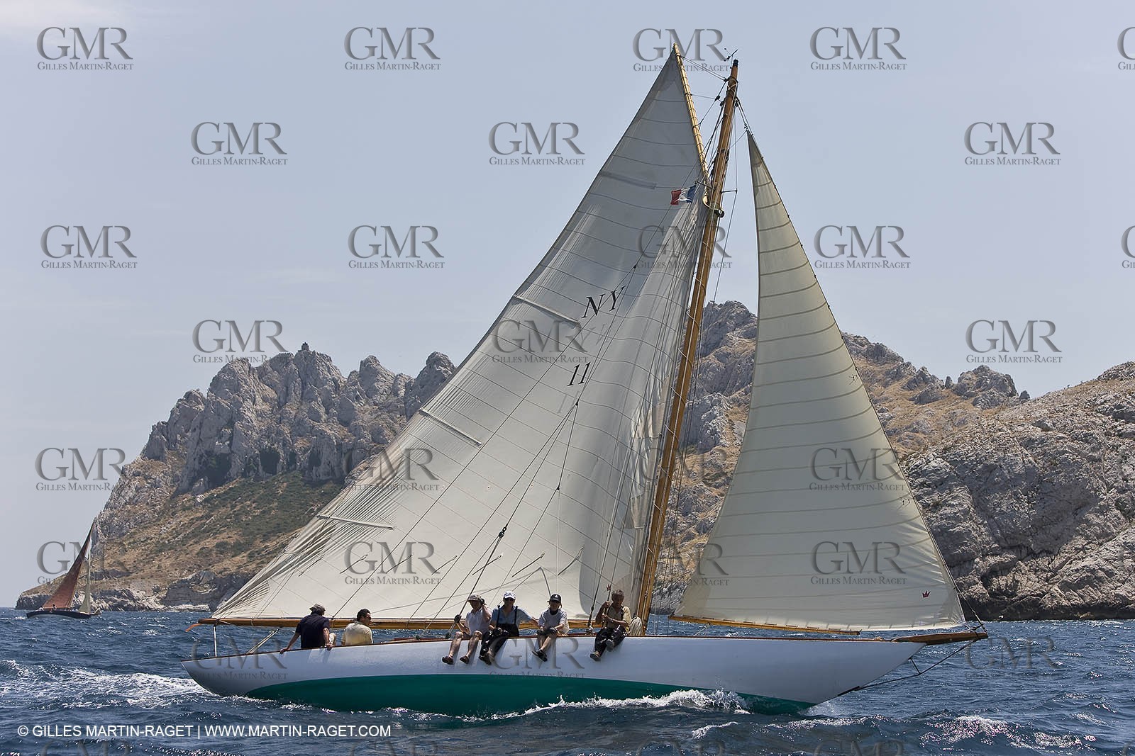 Sailing, Classic yachts, Voiles Vieux Port 2009, Marseille (FRA)