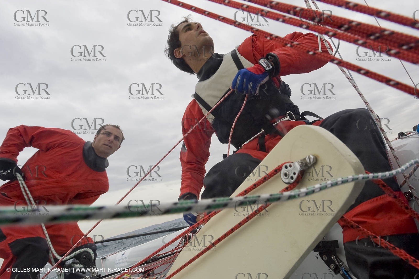07 03 2008-Marseille (FRA, 13) Nicolas Charbonnier Olivier Bausset training