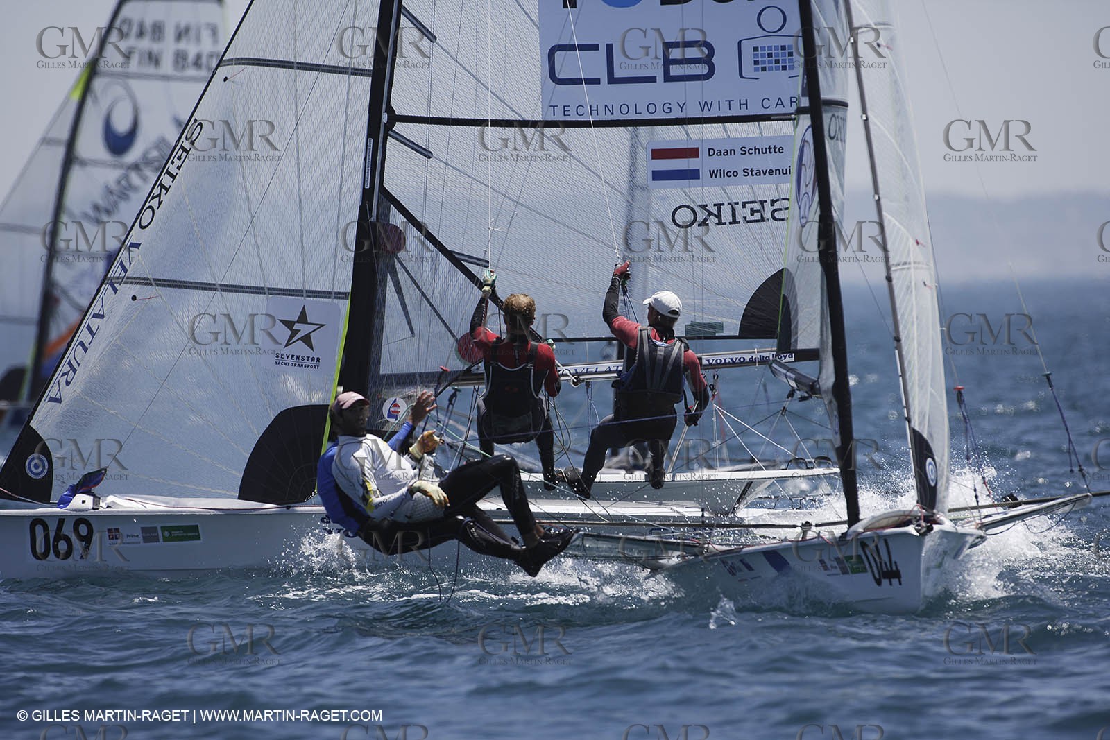 10-05-07 - ISAF SAILING WORLD CHAMPIONSHIPS - CASCAIS 2007 - DAY 7 - 49er - Morgan Lagravière   Stephane Chrsitidis