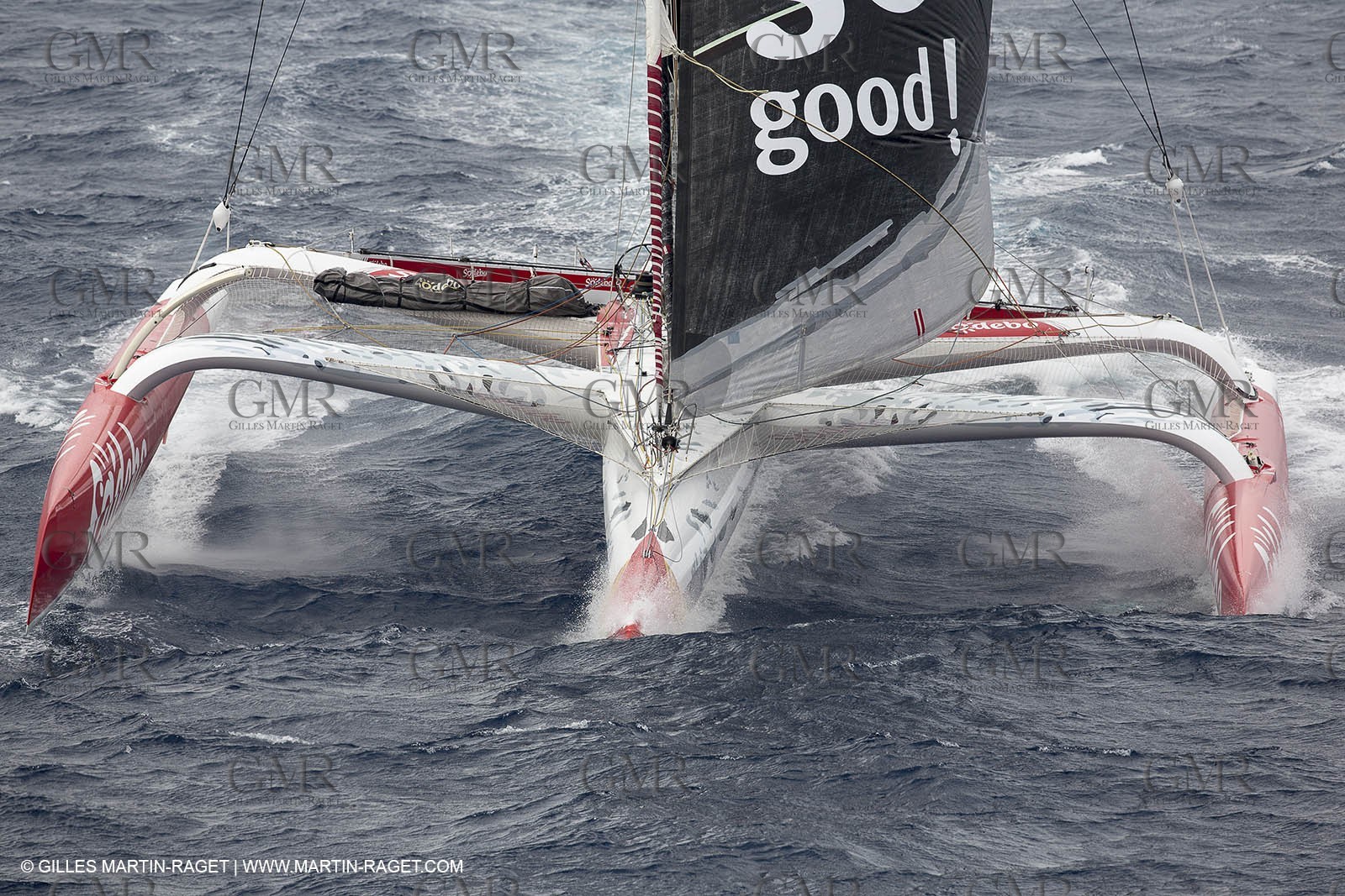 12 09 2012 - Marseille (FRA,13) - Trimaran Sodebo - Thomas Coville - Trans Mediterranée record attempt.