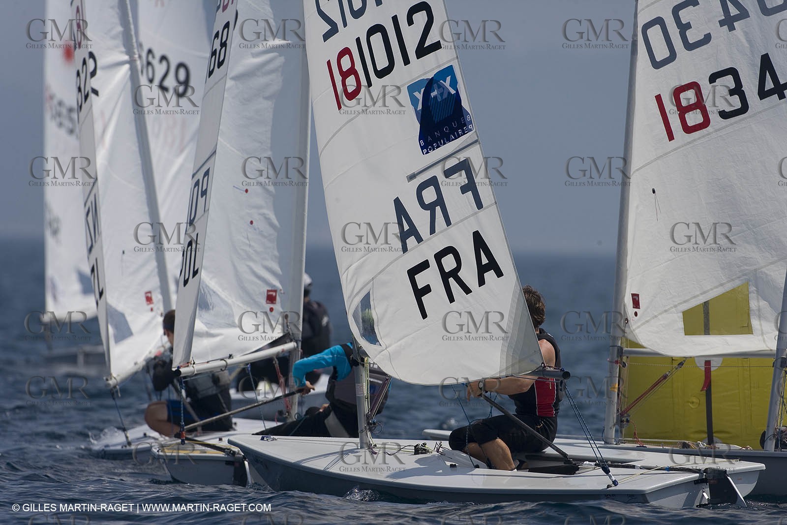 23 04 2007 - 2007 Semaine Olympique Française - Hyères (South of France) - Day 2 - Team France - Laser - Pruvot Corentin
