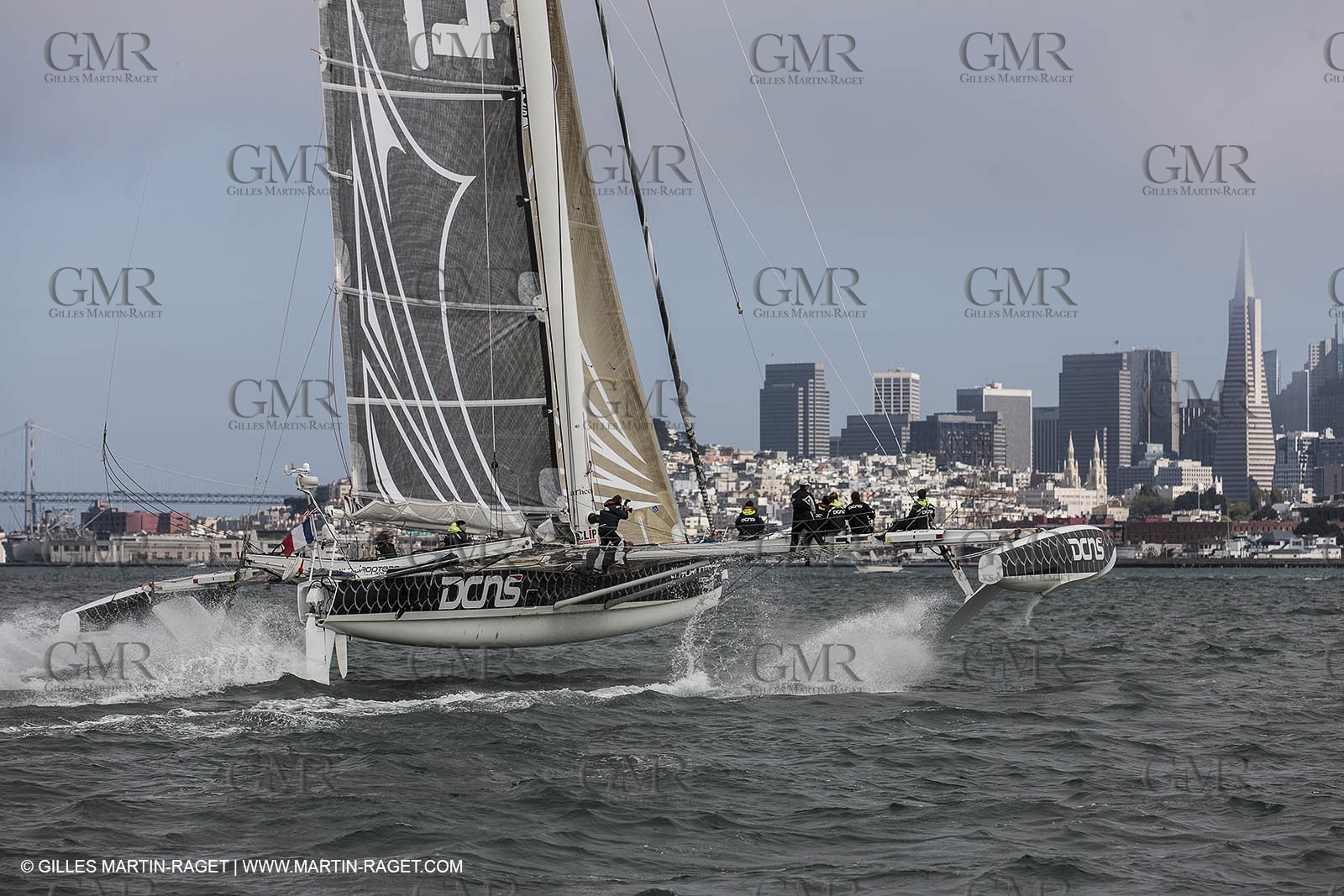 23 08 2012 - San Francisco (USA,CA) l'Hydroptère sails in San Francisco Bay