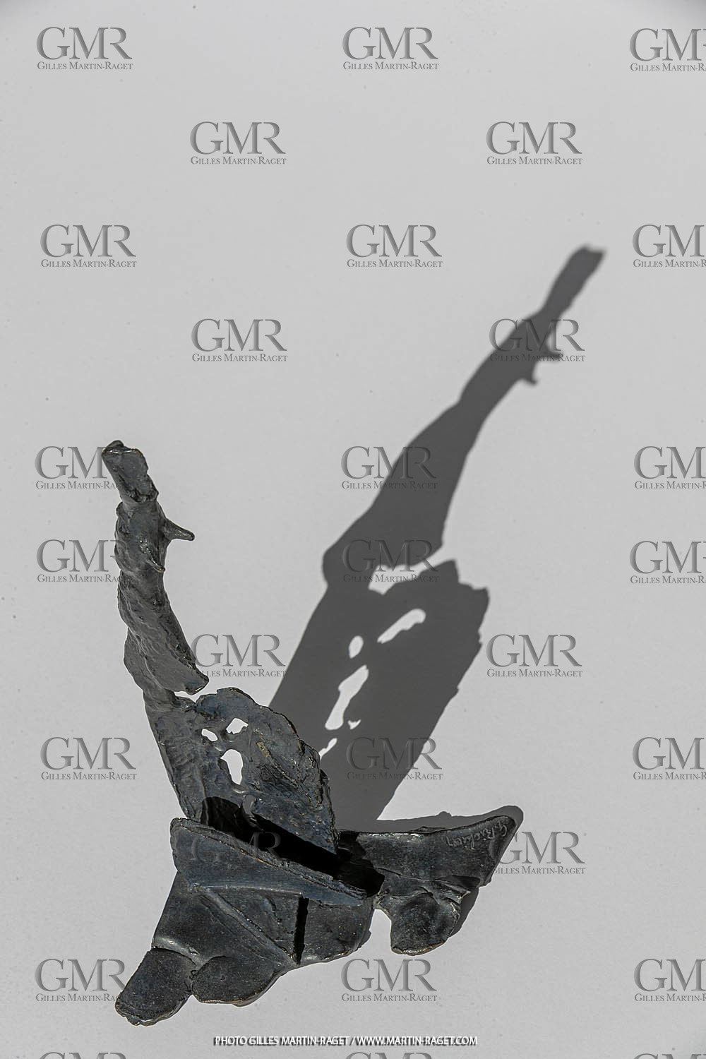 19 02 2020, Marseille (FRA,13), Oeuvre de Germaine Richier, Petit bronze n° 2, 1956, bronze patiné foncé, épreuve exposition, Fondeur : LThinot, Paris, 25 X 14,5 X 14 cm, collection particulière