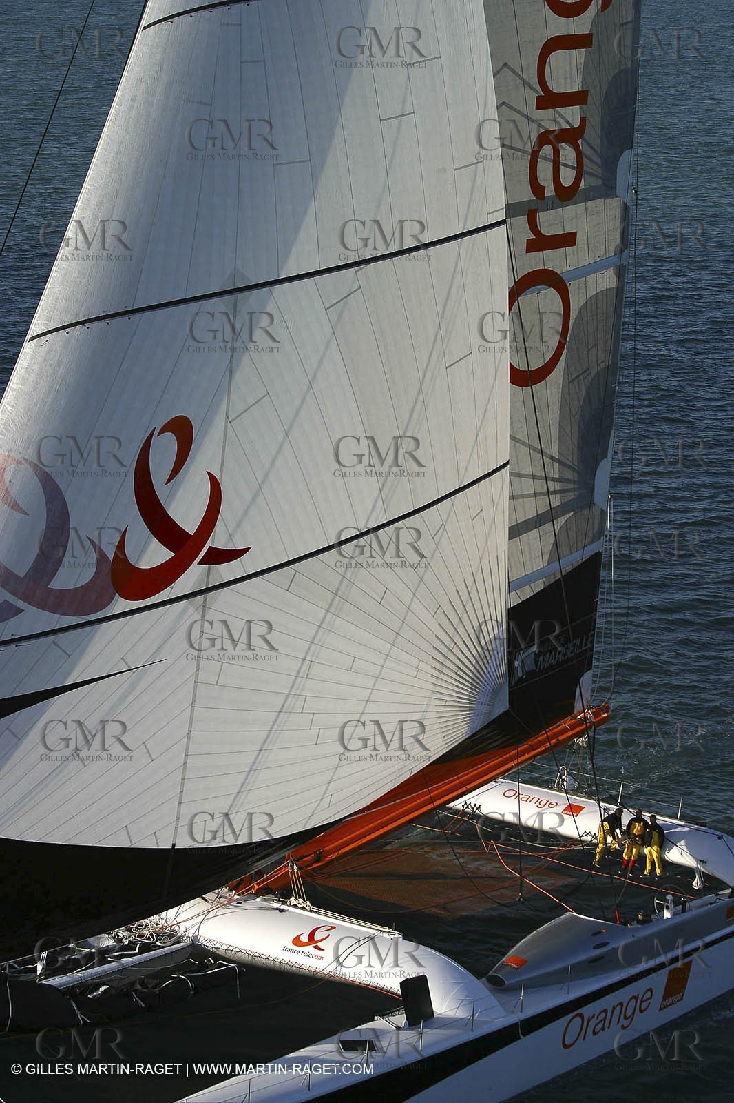 Vannes - Multiplast Boatyard - Orange II 1st sea trial
