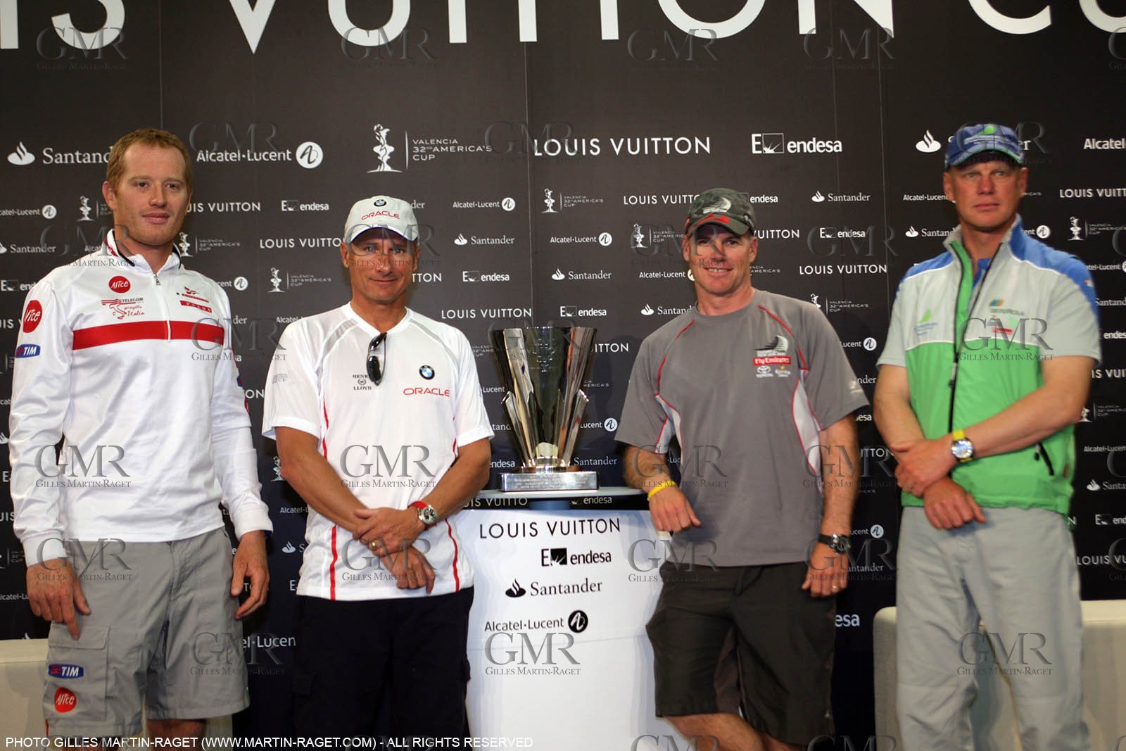 13 05 2007-Valencia (Spain)- 32nd America's Cup - Louis Vuitton Cup - Semi-final - Day 0 -  Skipper's press conference