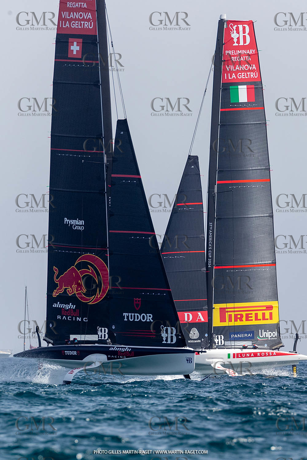 15 09 2023, Vilanova i La Geltru (ESP), 37th America's Cup, Preliminary Regatta N° 1, Race Day 3